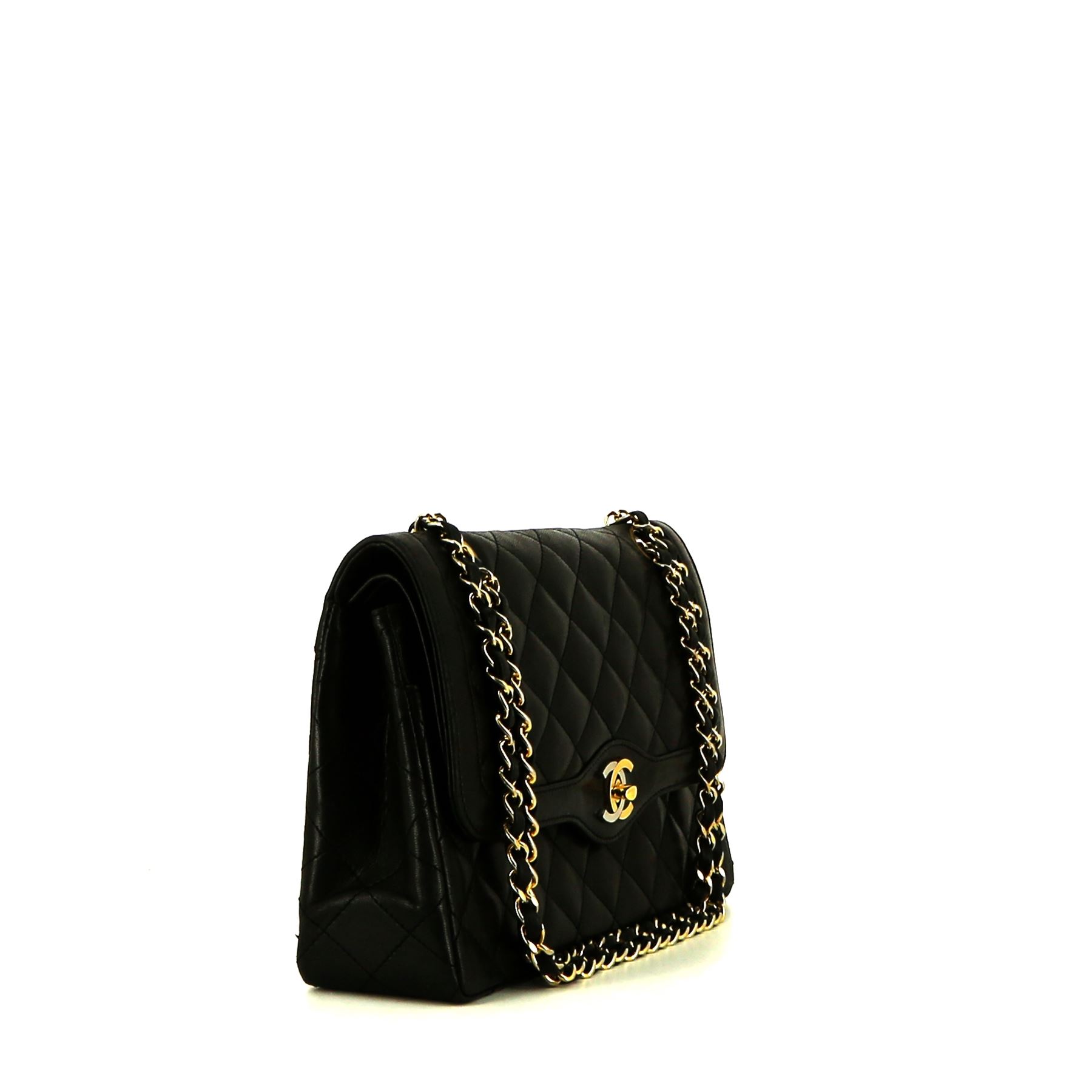 Borsa Chanel  Vintage in pelle trapuntata nera