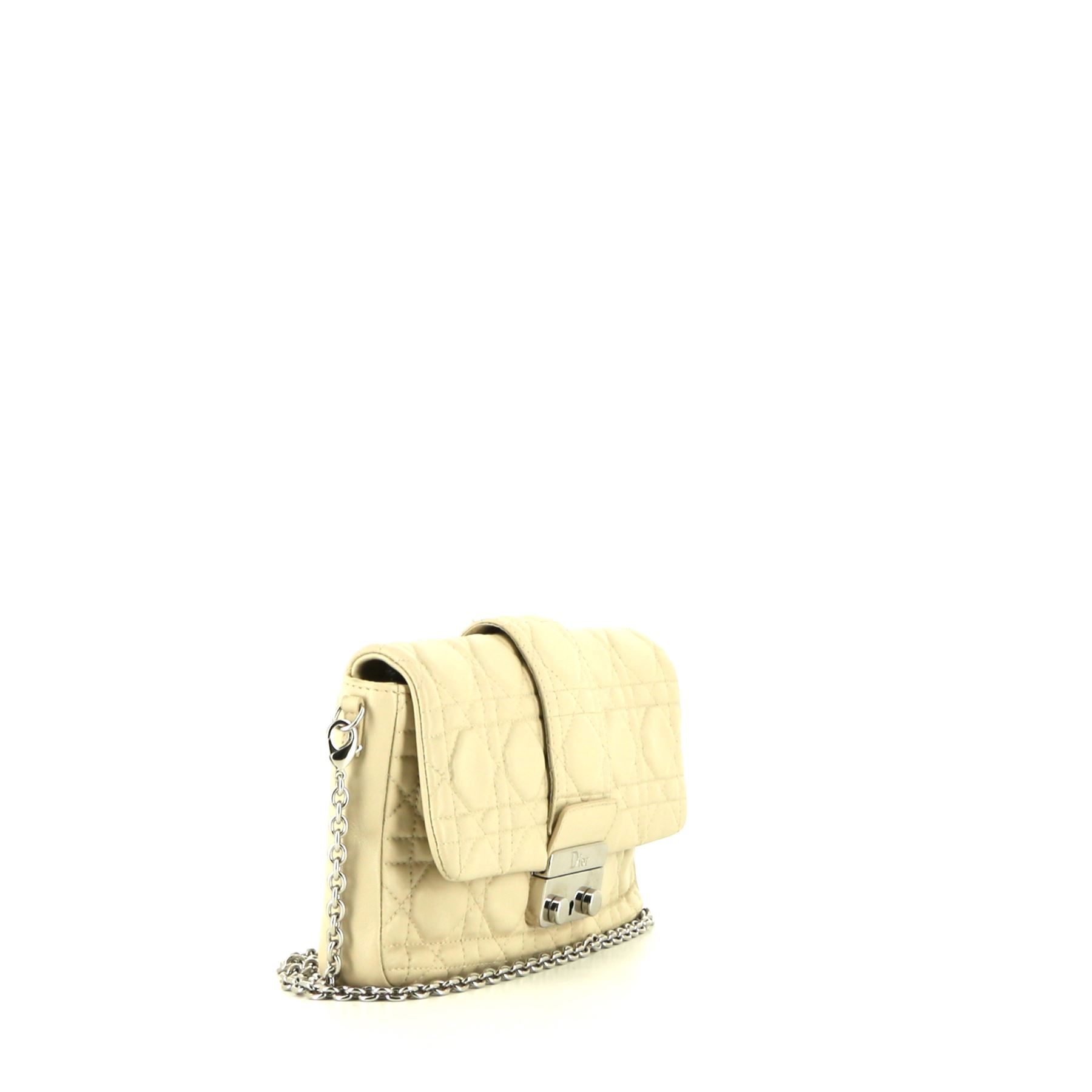 Promenade Lady Dior shoulder bag in beige leather cannage
