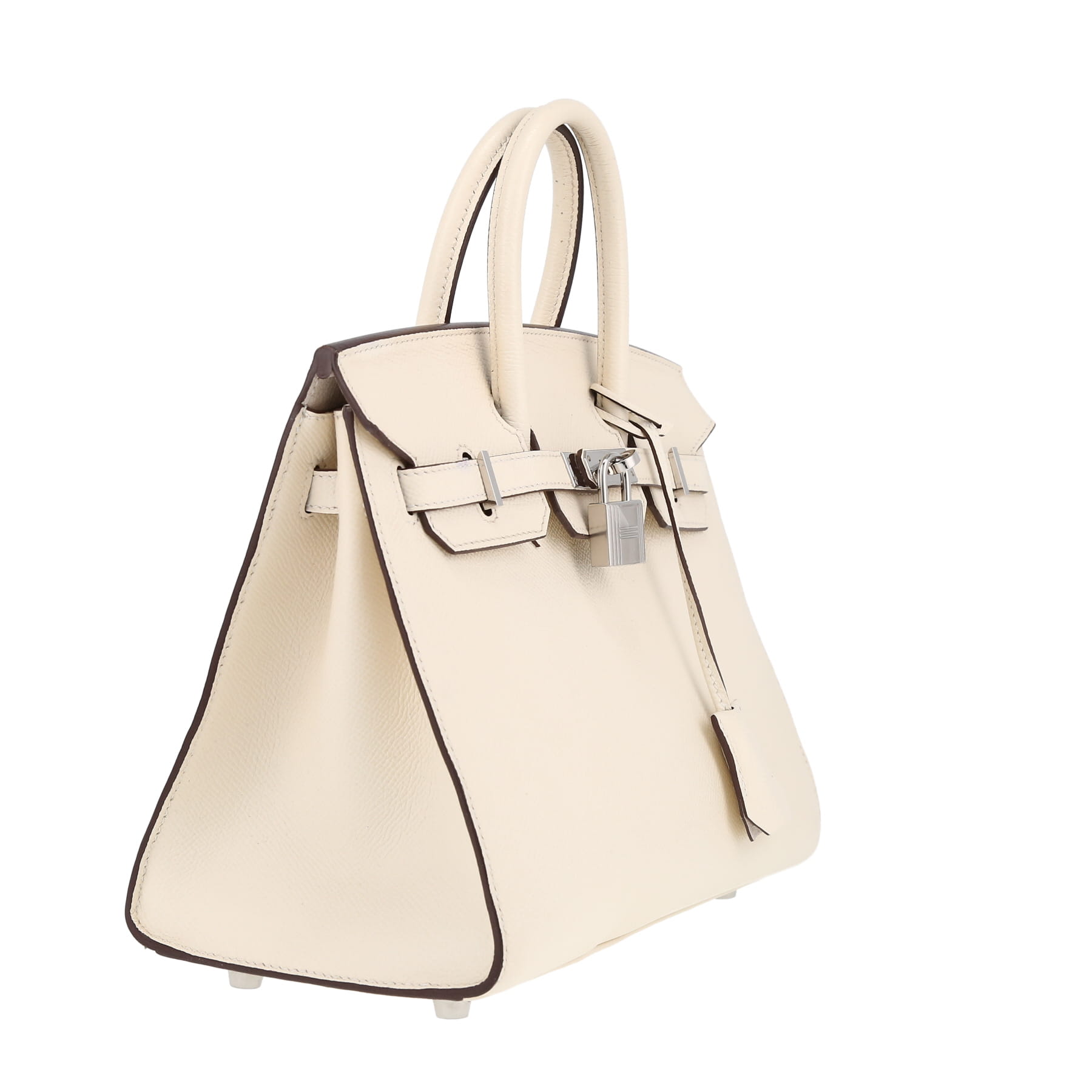 Hermès  Birkin 25 cm handbag  in Craie epsom leather