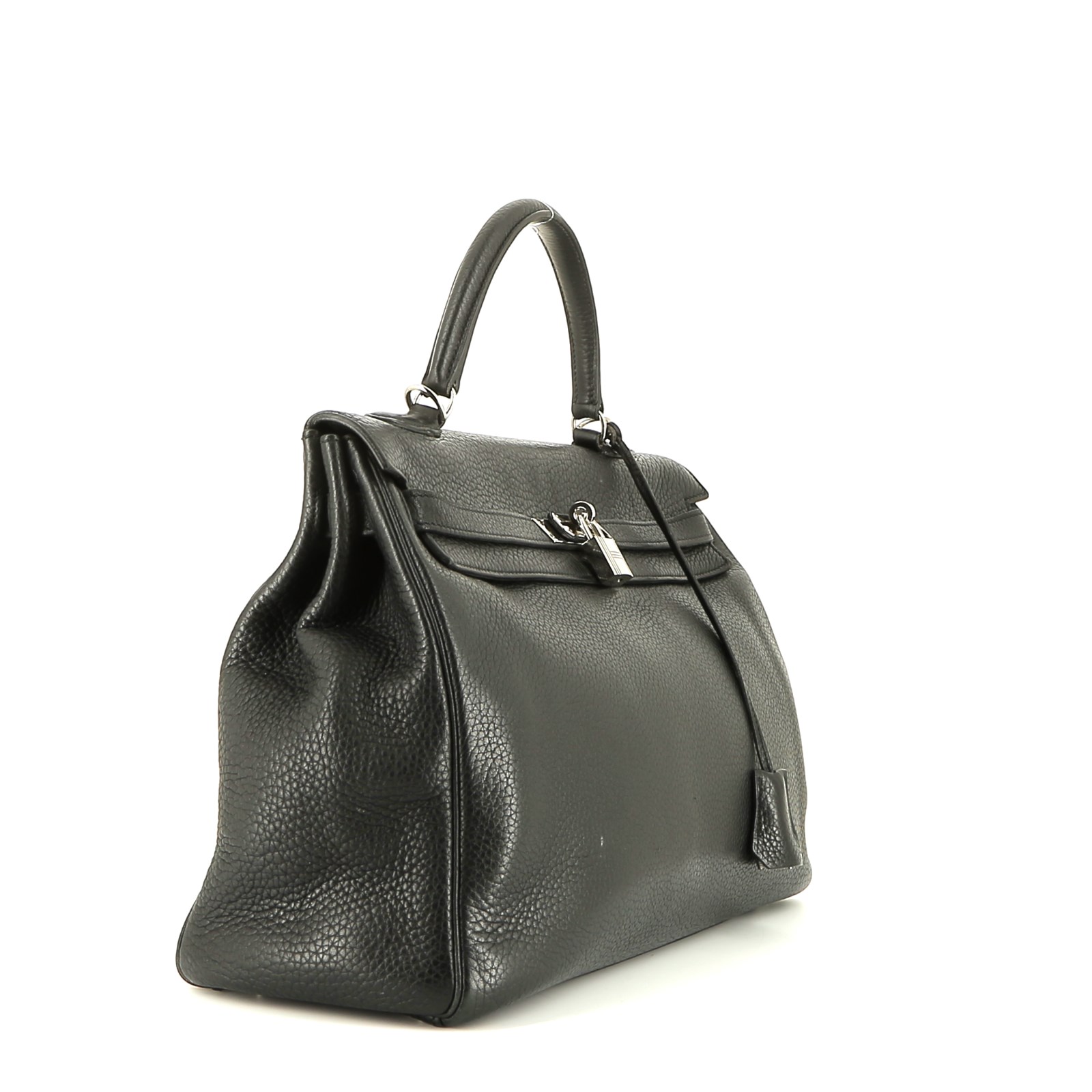 Borsa Hermes Kelly 35 cm in pelle togo nera