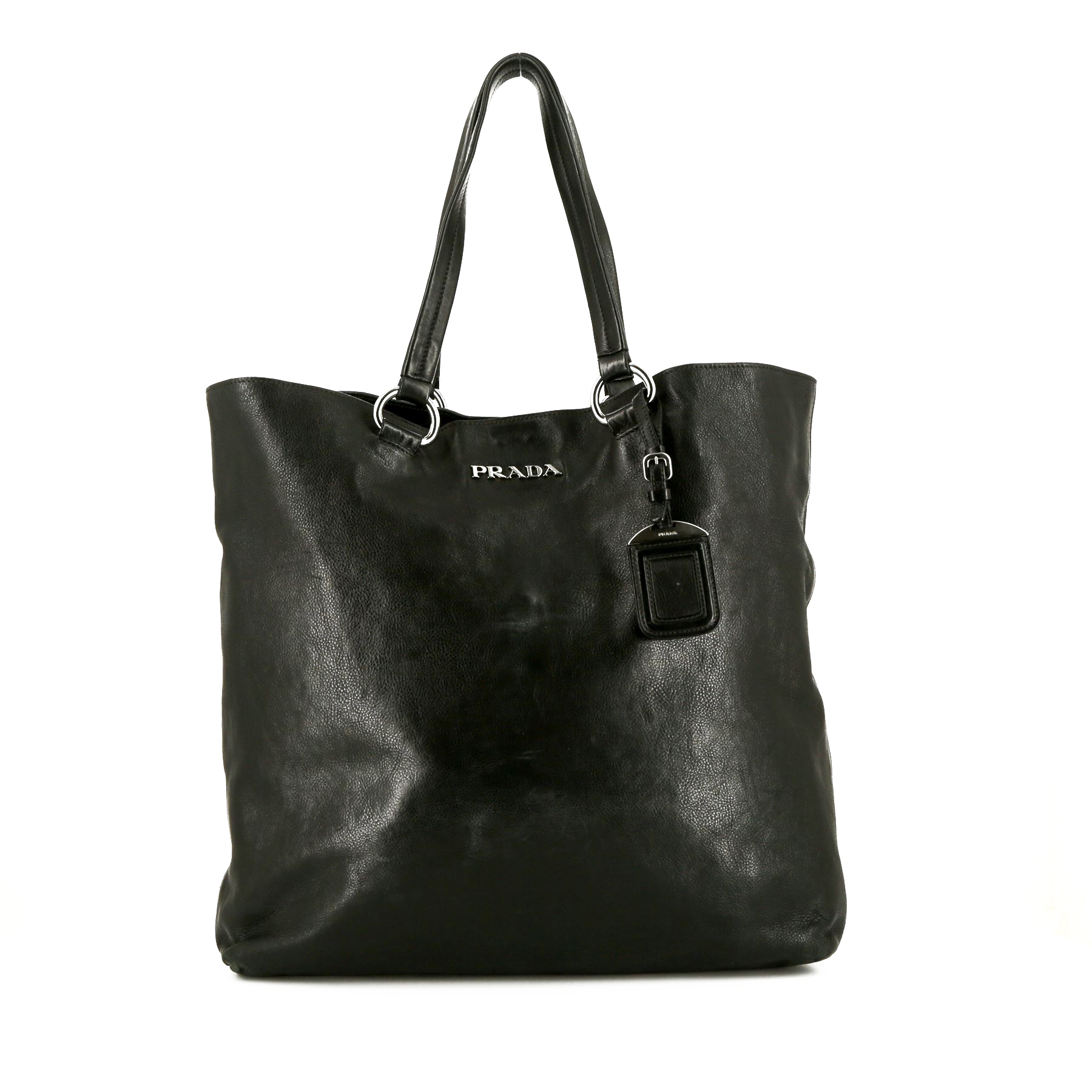 【送料&関税込】Prada Black Leather Shopping Bag Prada Tote 393326 | Collector Square