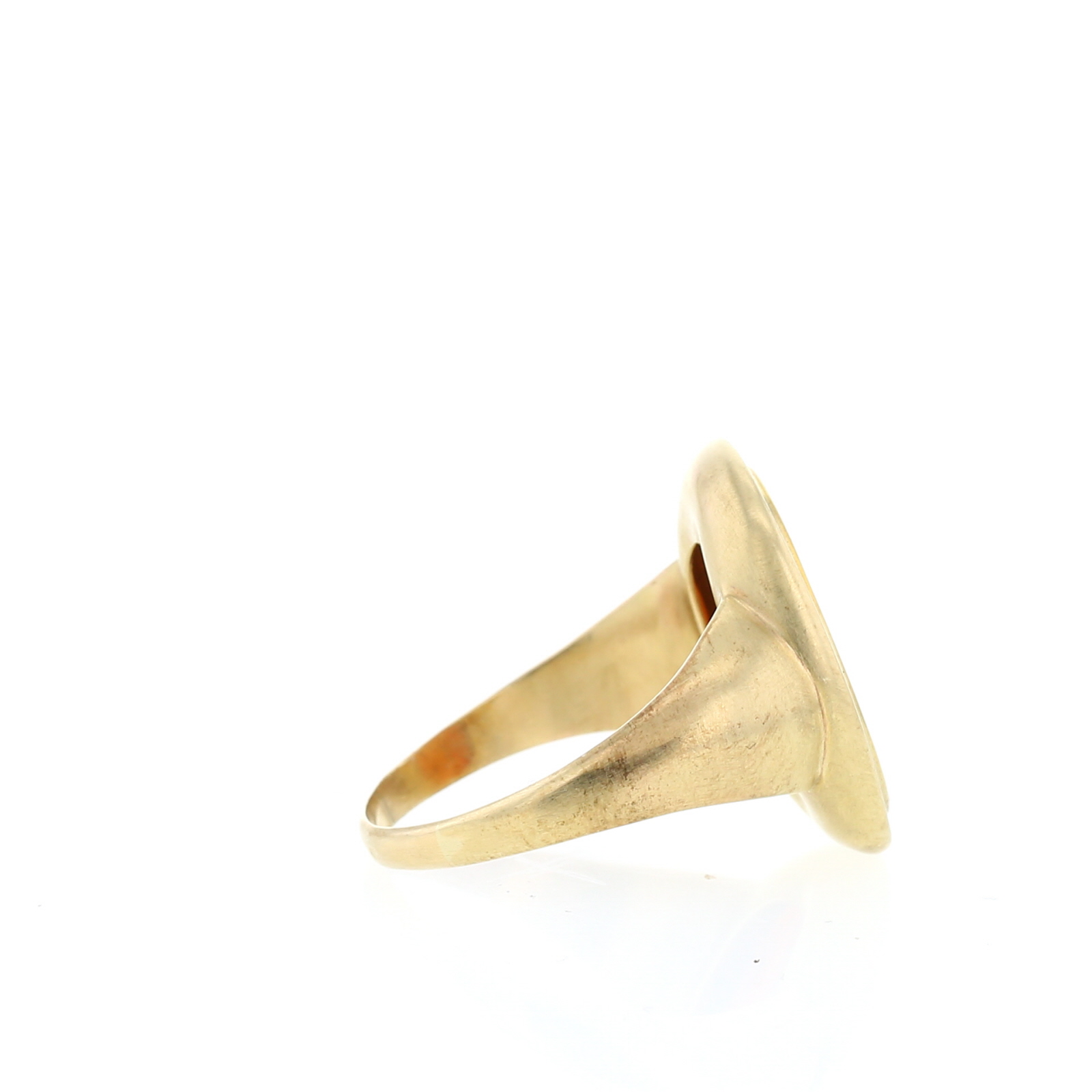 Bague Vintage en or jaune 9 carats et cornaline
