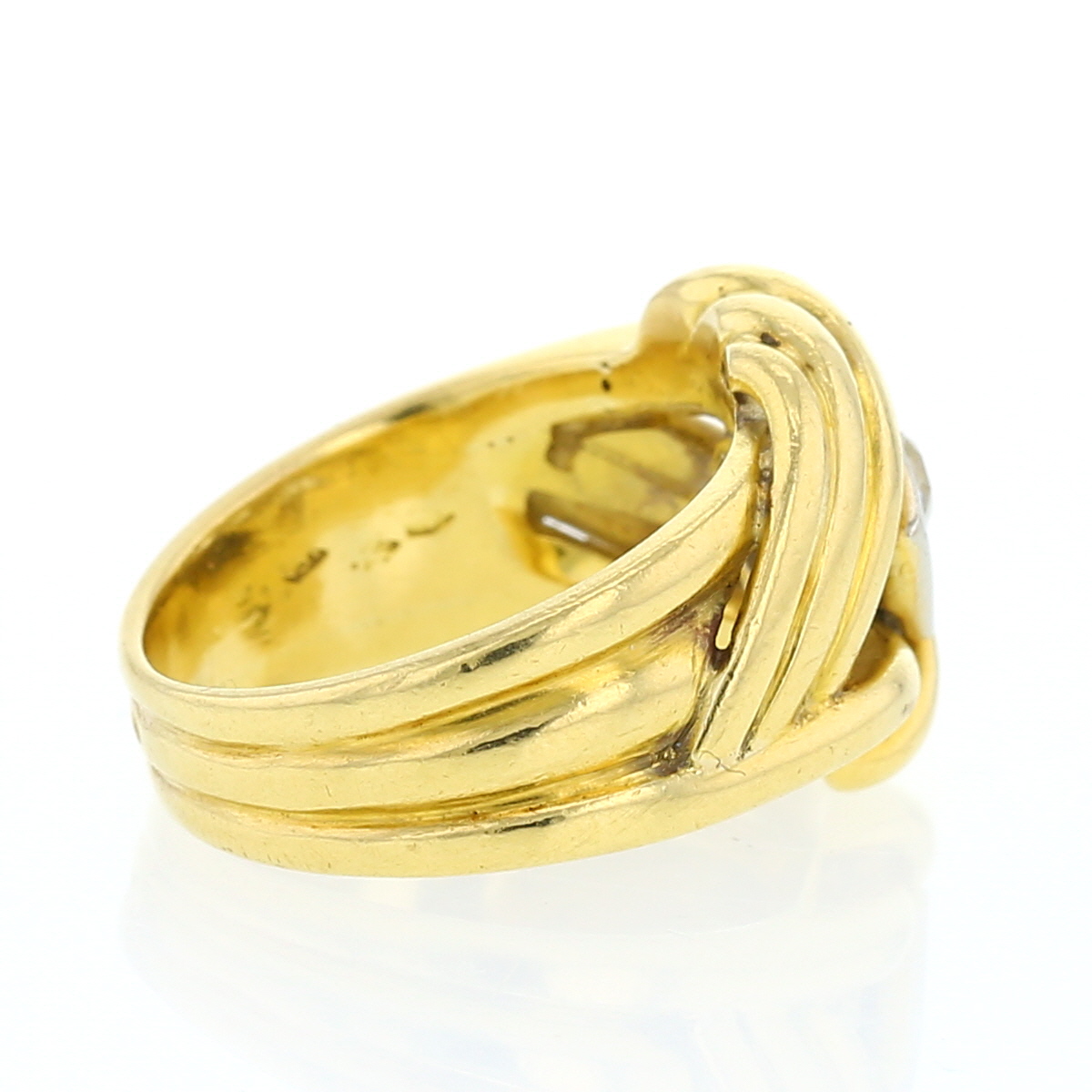 Sortija Vintage en oro amarillo y diamante