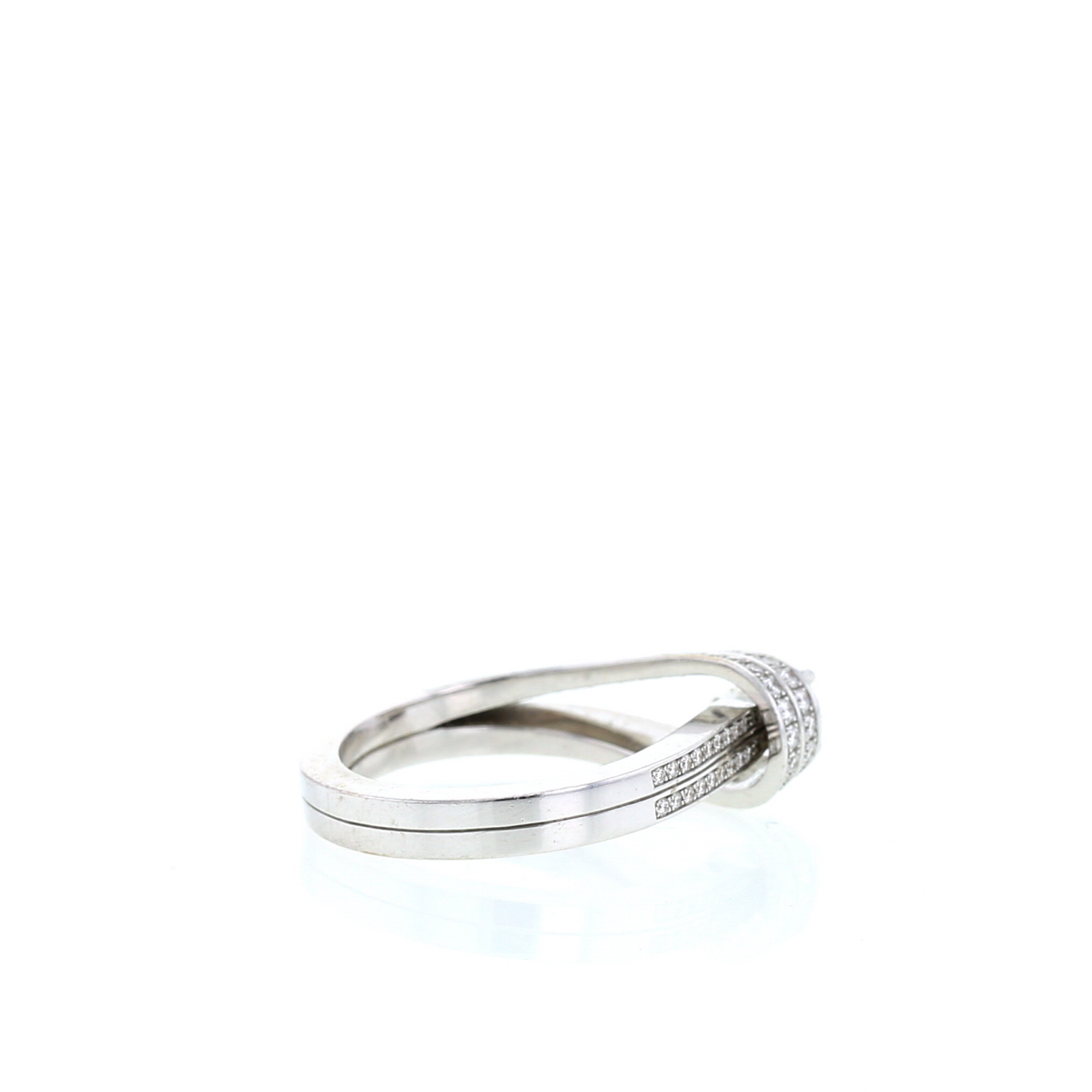 Repossi Serti inversé ring in white gold and diamonds