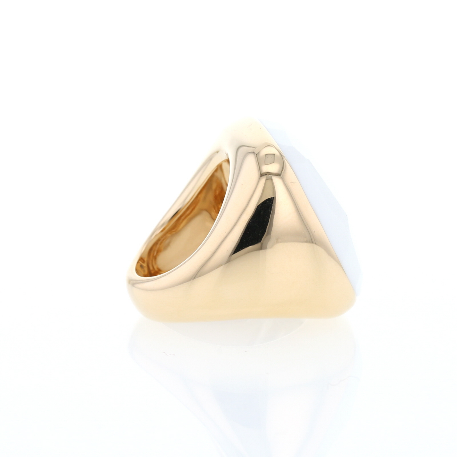 Bague Pomellato Victoria en or rose et cacholong