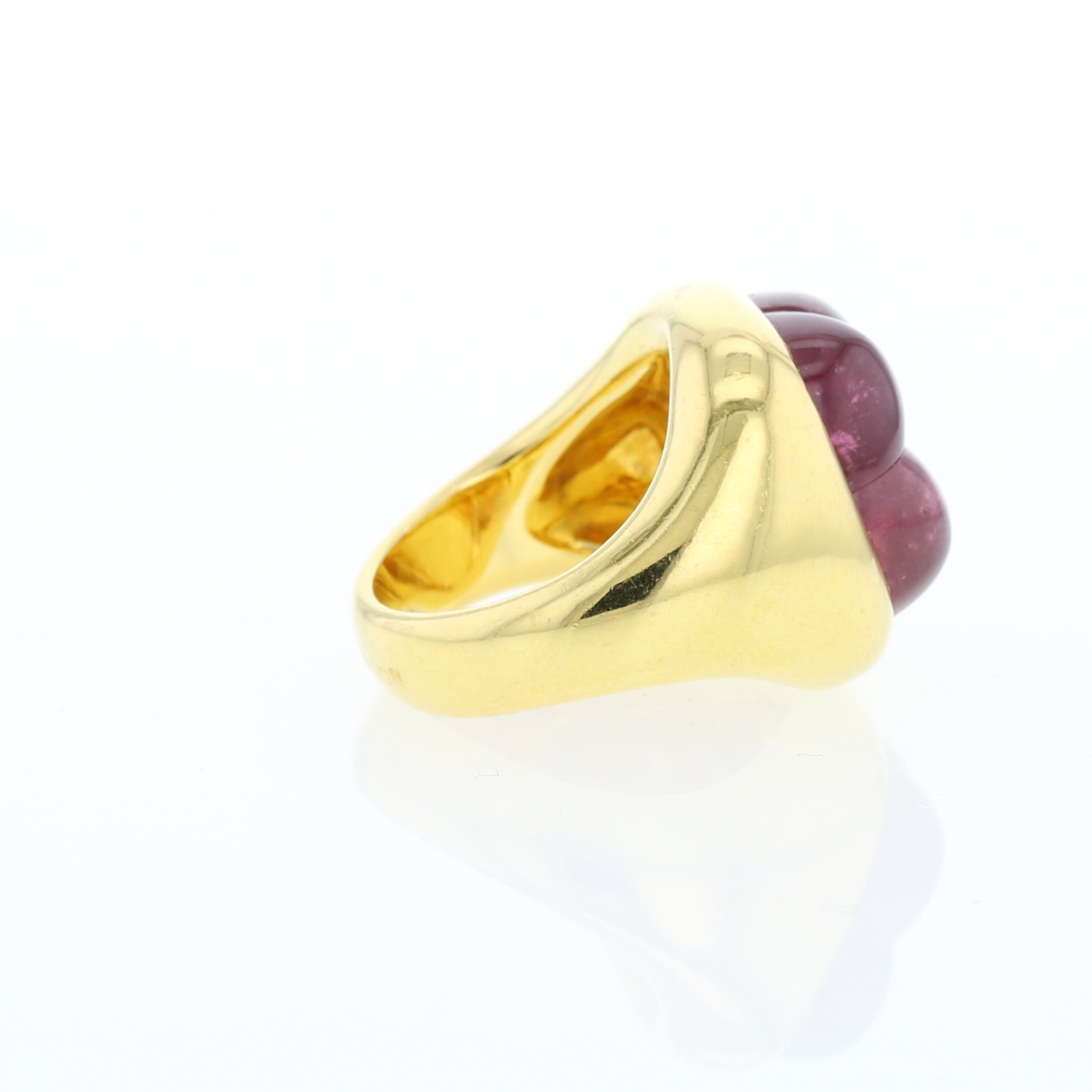 Anello Pomellato Mosaique in oro giallo e tormaline