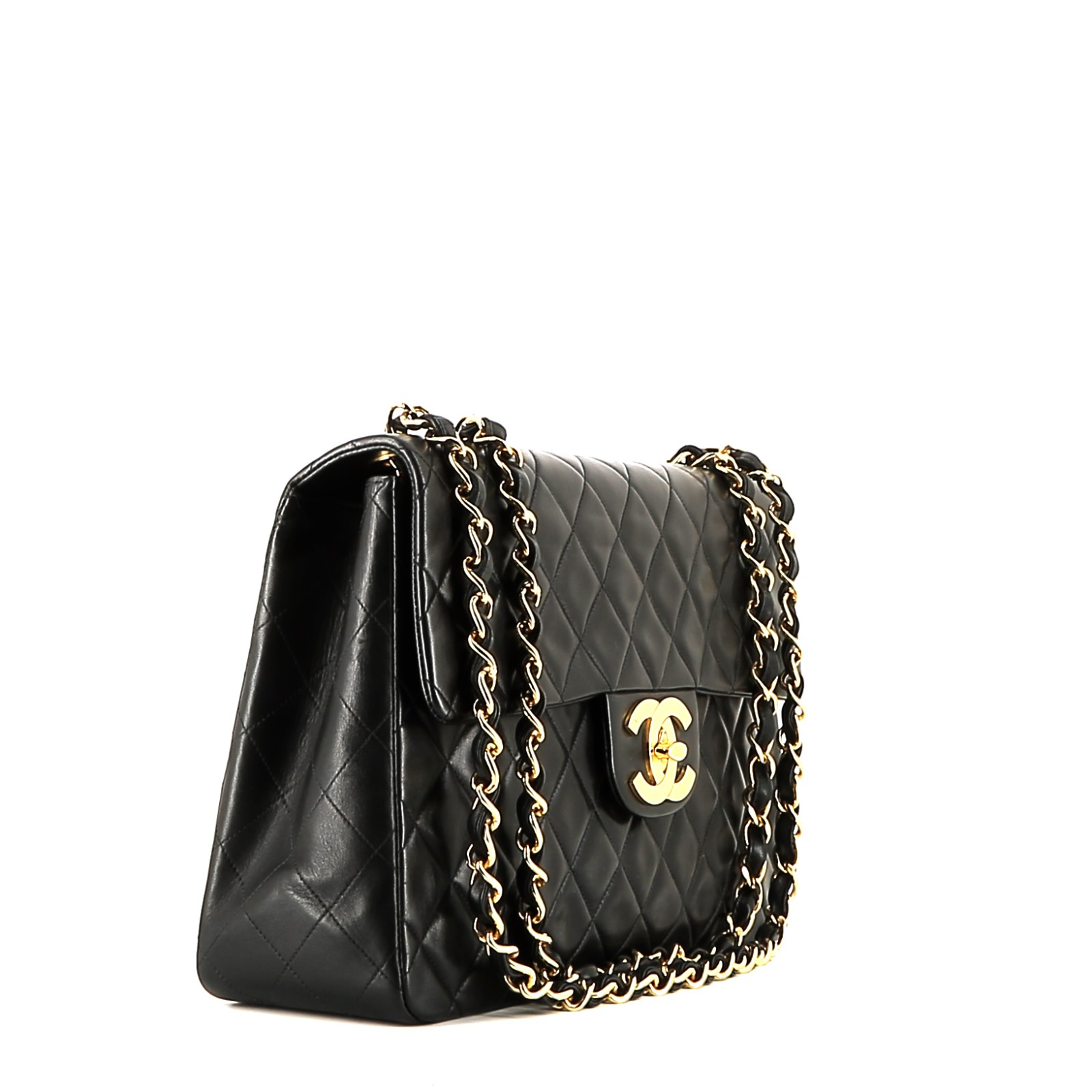 Borsa a tracolla Chanel  Timeless Maxi Jumbo in pelle trapuntata nera