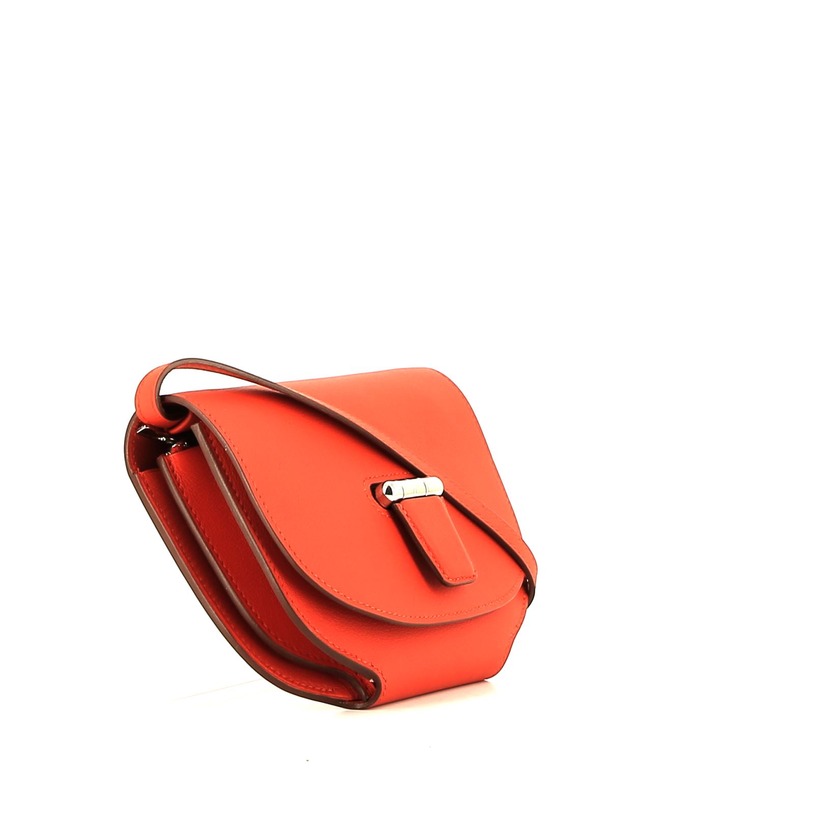 Hermès  Convoyeur shoulder bag  in red Capucine Swift leather