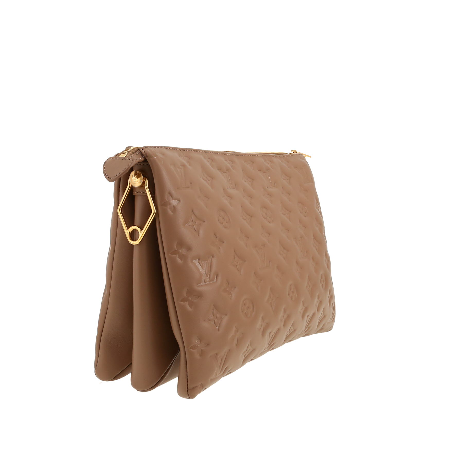 Louis Vuitton  Coussin medium model  shoulder bag  in taupe monogram leather