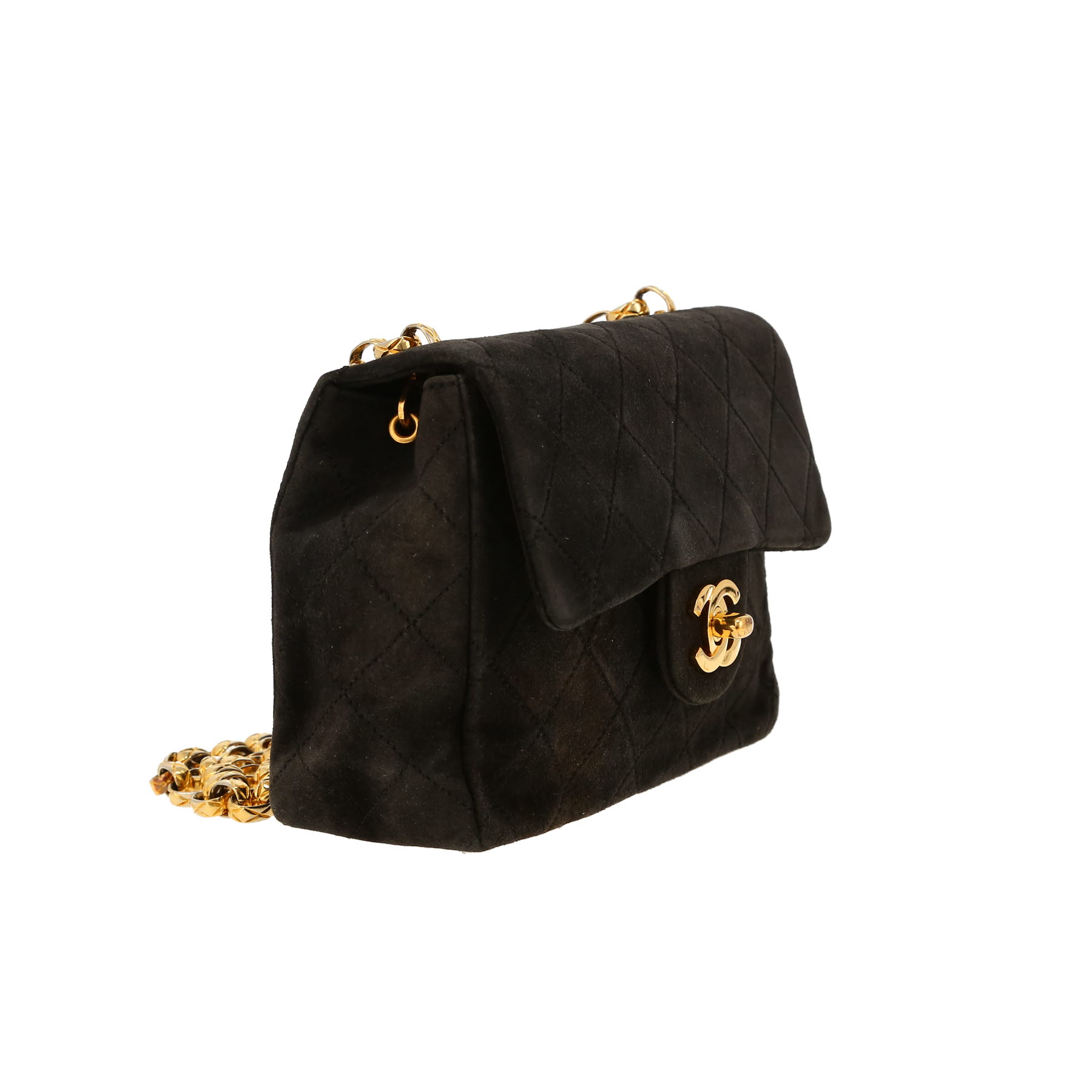 Chanel  Mini Timeless shoulder bag  in black doblis calfskin