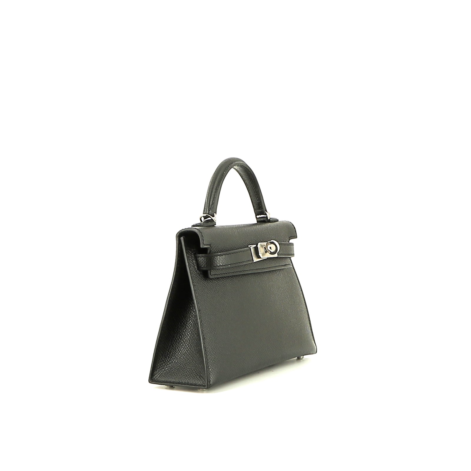 Borsa a tracolla Hermès  Kelly 20 cm in pelle Epsom nera