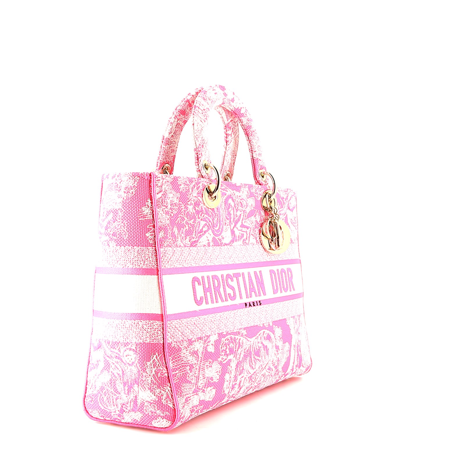 Dior  Lady D-Lite handbag  in pink canvas