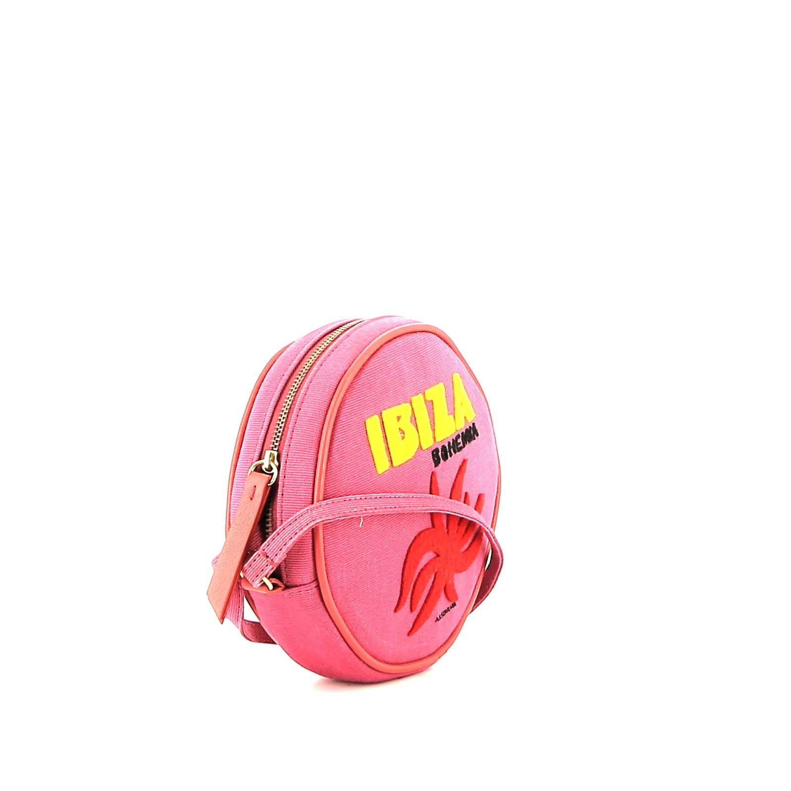 Borsa a tracolla Olympia Le-Tan Assouline Bohemia in tela rosa