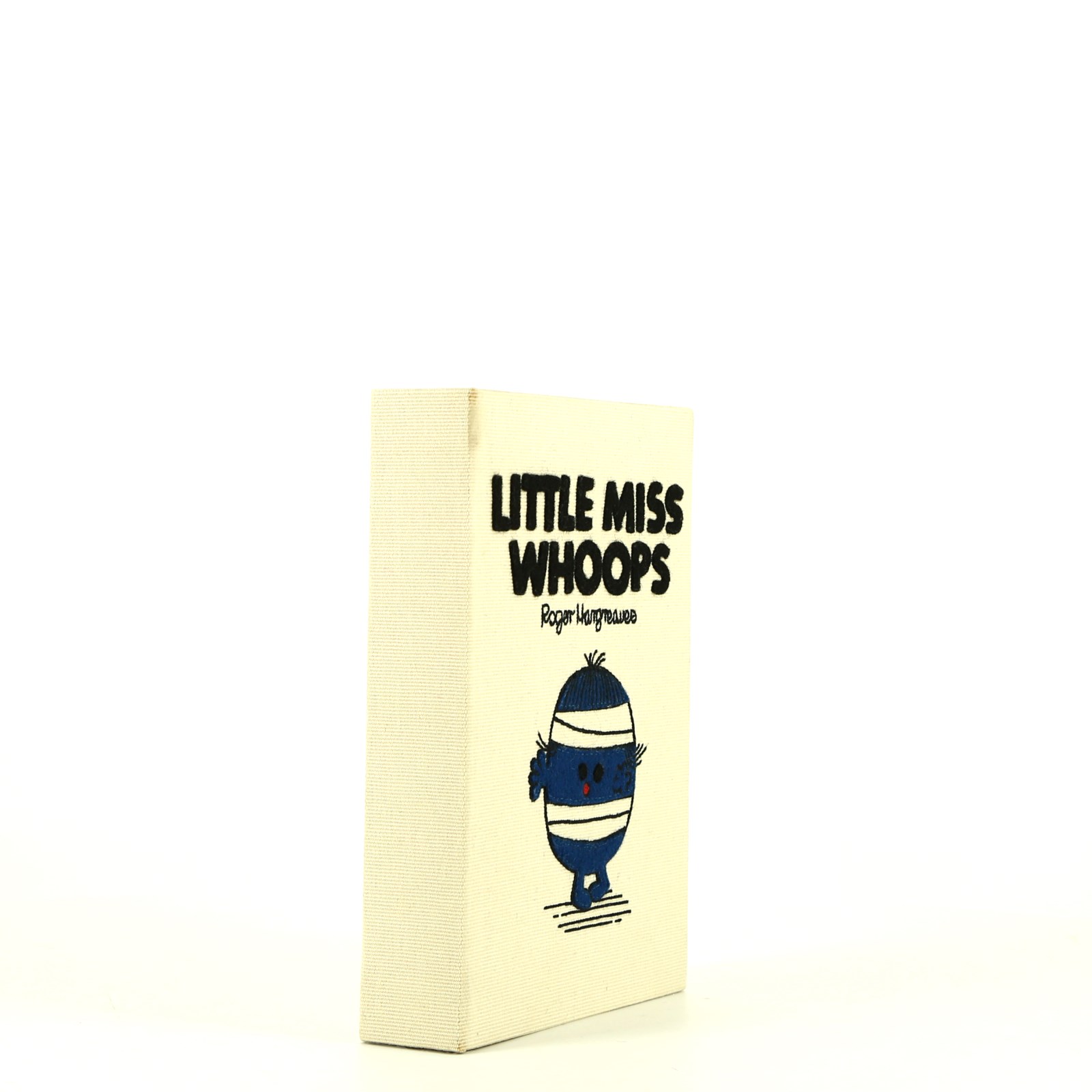 Bolsito de mano Olympia Le-Tan LITTLE MISS WHOOPS en lona blanca