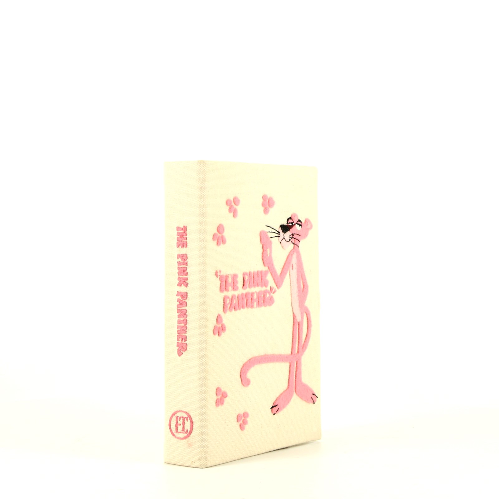 Olympia Le-Tan THE PINK PANTHER shoulder bag  in beige and pink canvas n°01/77