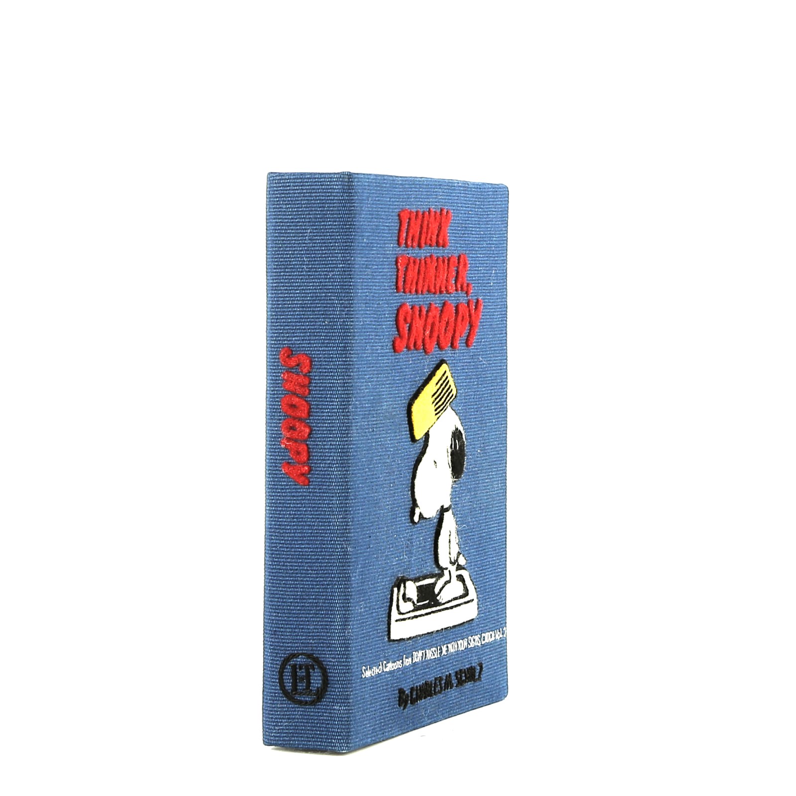 Bolsito de mano Olympia Le-Tan THINK THINNER SNOOPY by Charles M. Schulz en lona azul n°01/16