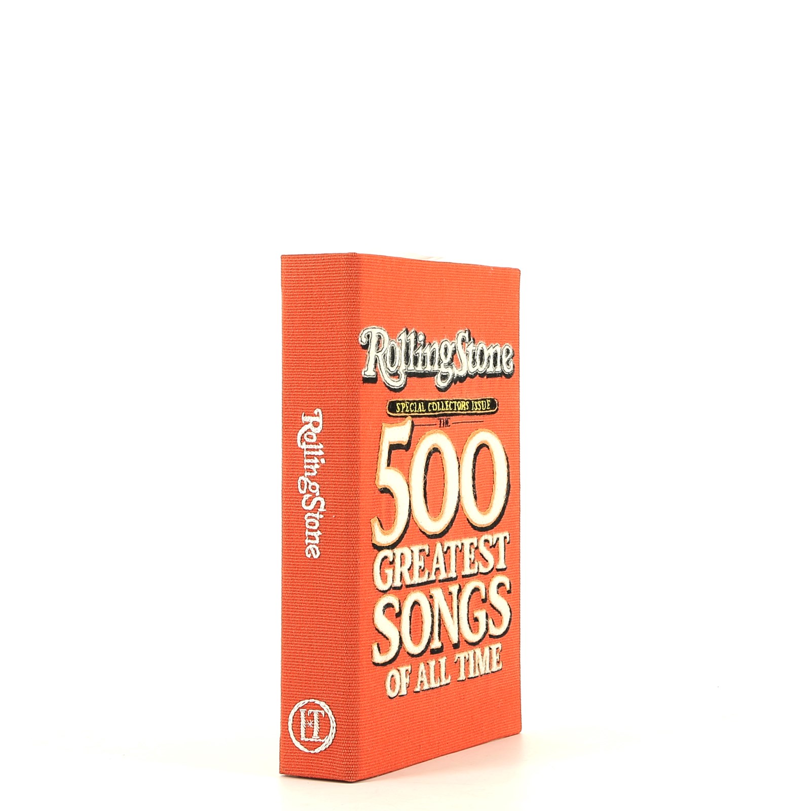 Olympia Le-Tan Special Collectors Issue ROLLING STONE 500 GREATEST SONGS OF ALL THE TIME pouch  in orange canvas n°01/77