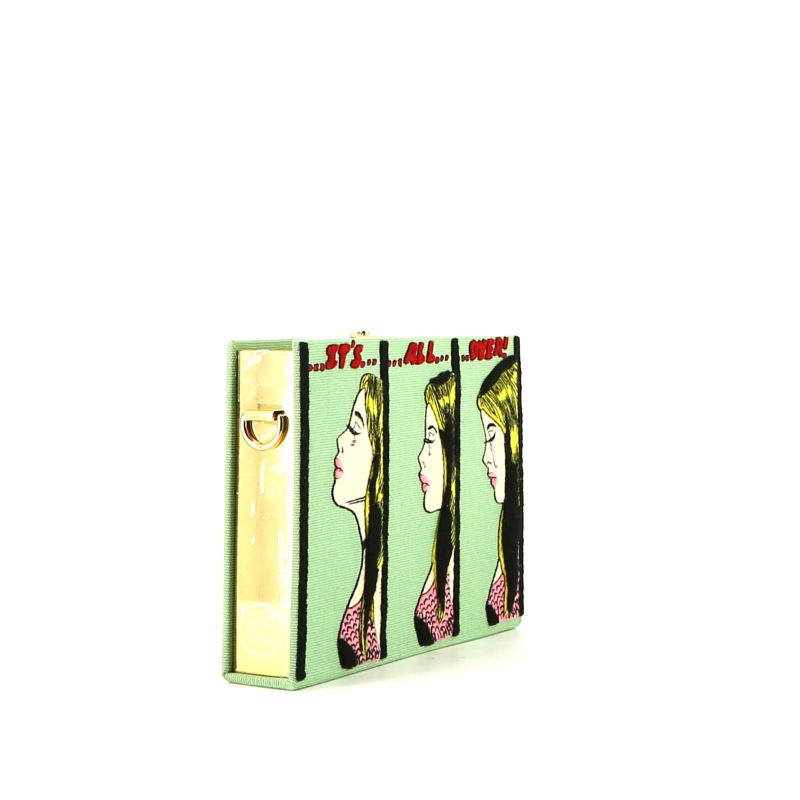 Olympia Le-Tan Marvel ...It's... ... all... ...over ! shoulder bag  in green canvas n°08/77