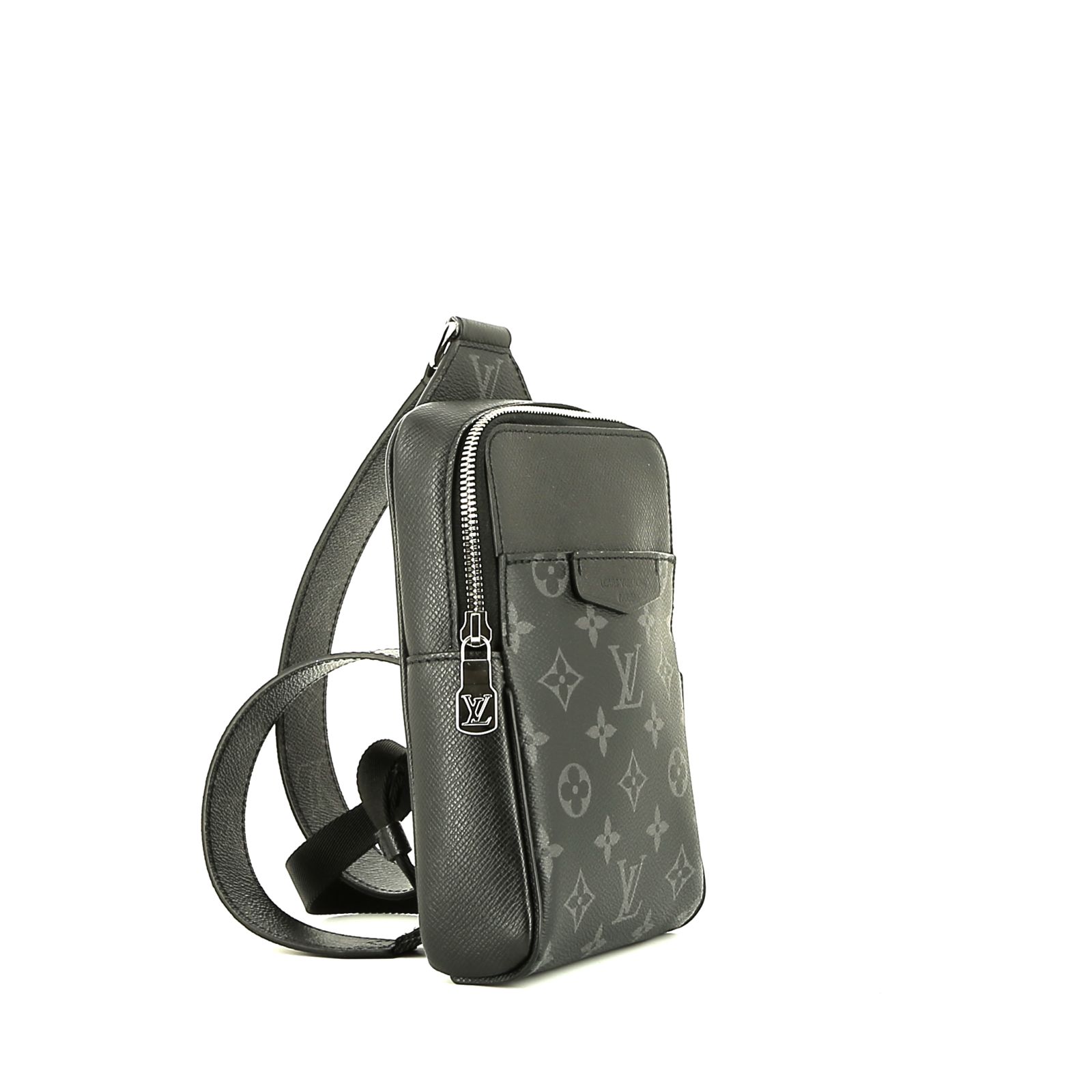 Bolso bandolera Louis Vuitton  Sling en lona Monogram negra y cuero negro