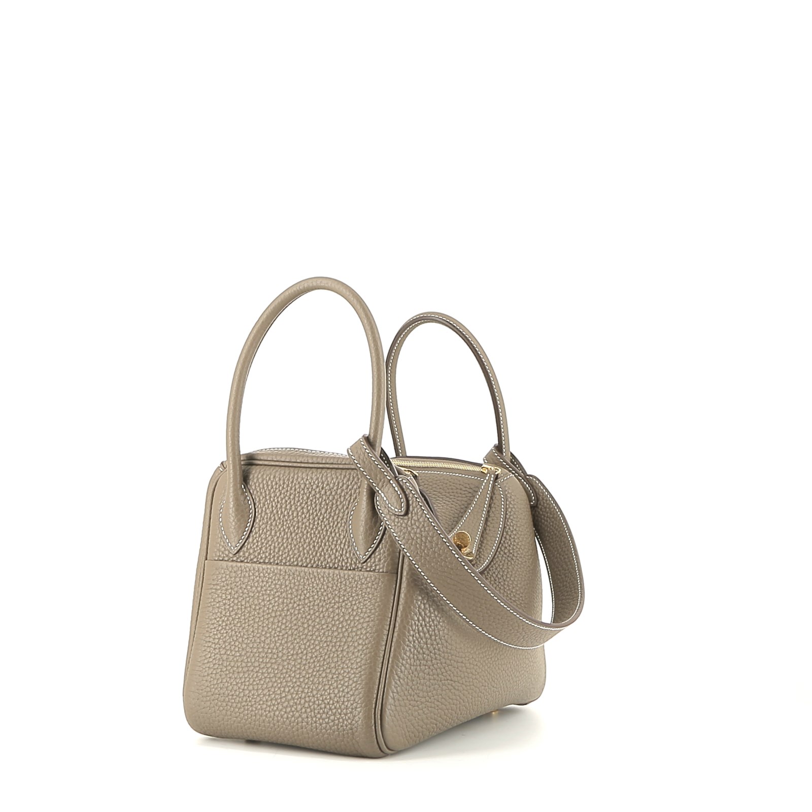 Borsa Hermès  Lindy 26 cm in pelle togo etoupe