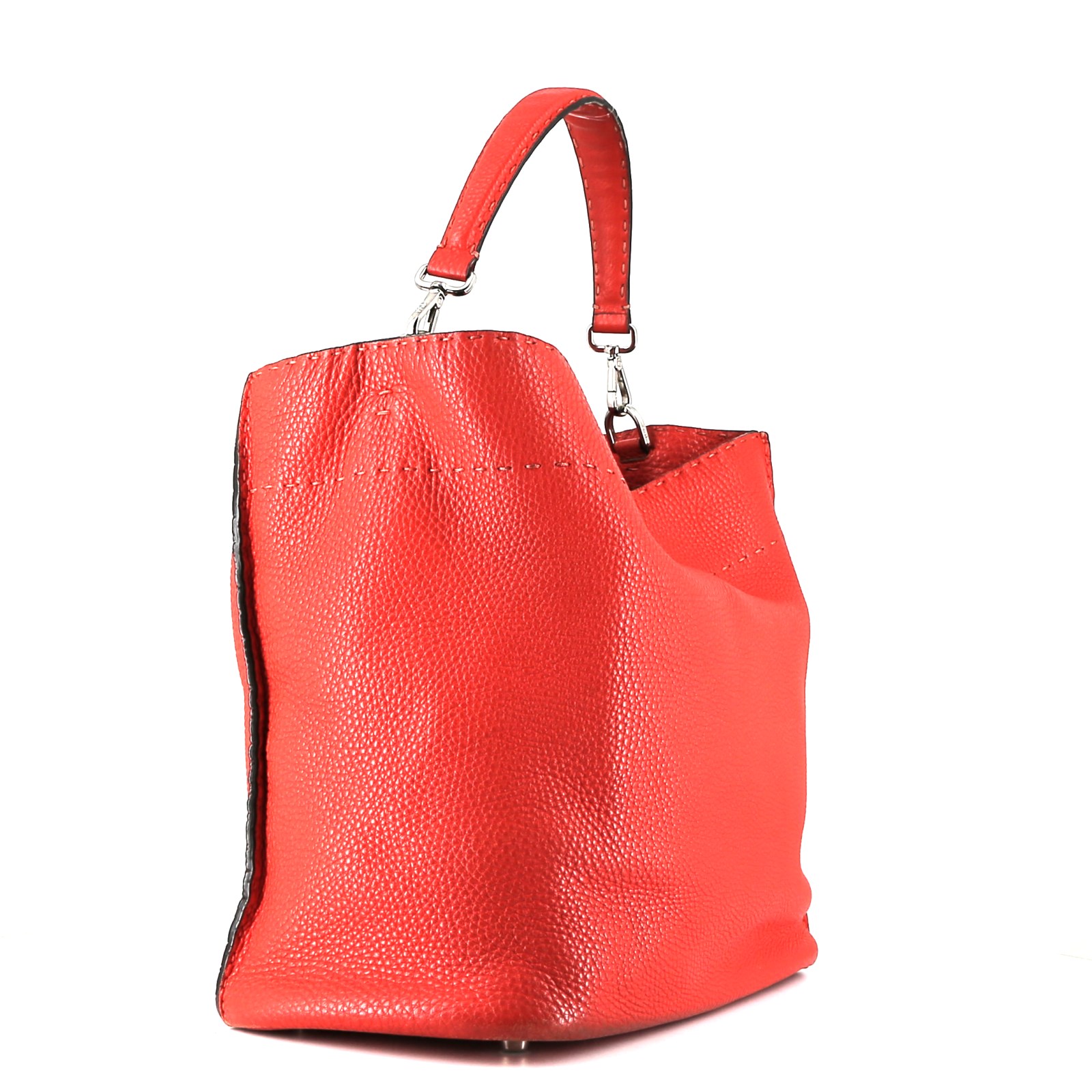 Fendi  Selleria handbag  in red leather