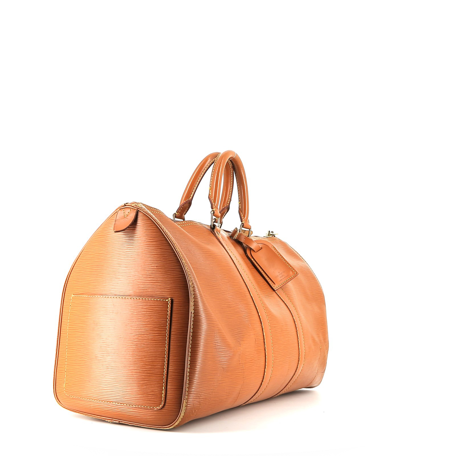 Borsa da viaggio Louis Vuitton  Keepall 50 in pelle Epi gold
