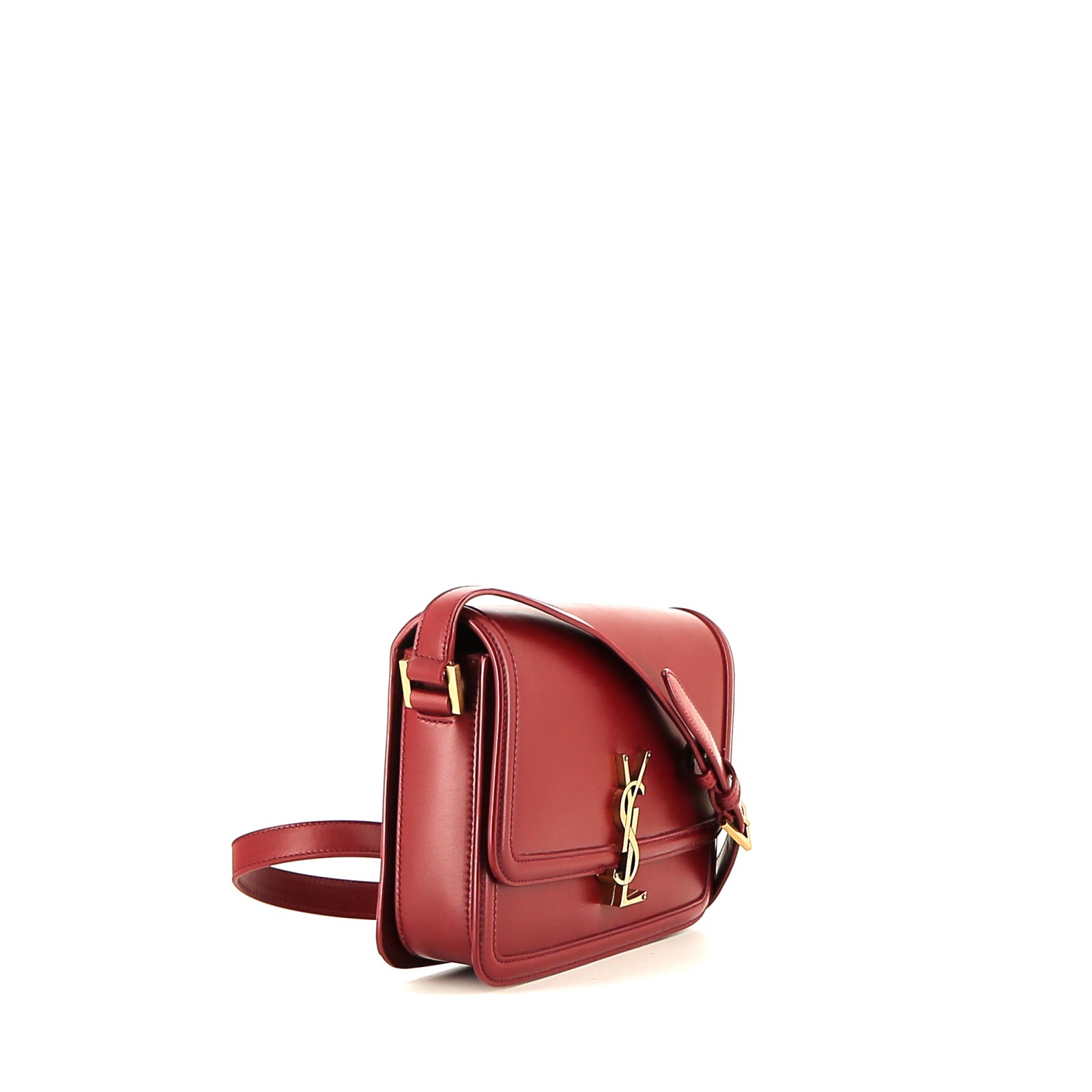 Borsa a tracolla Saint Laurent  Solférino in pelle bordeaux