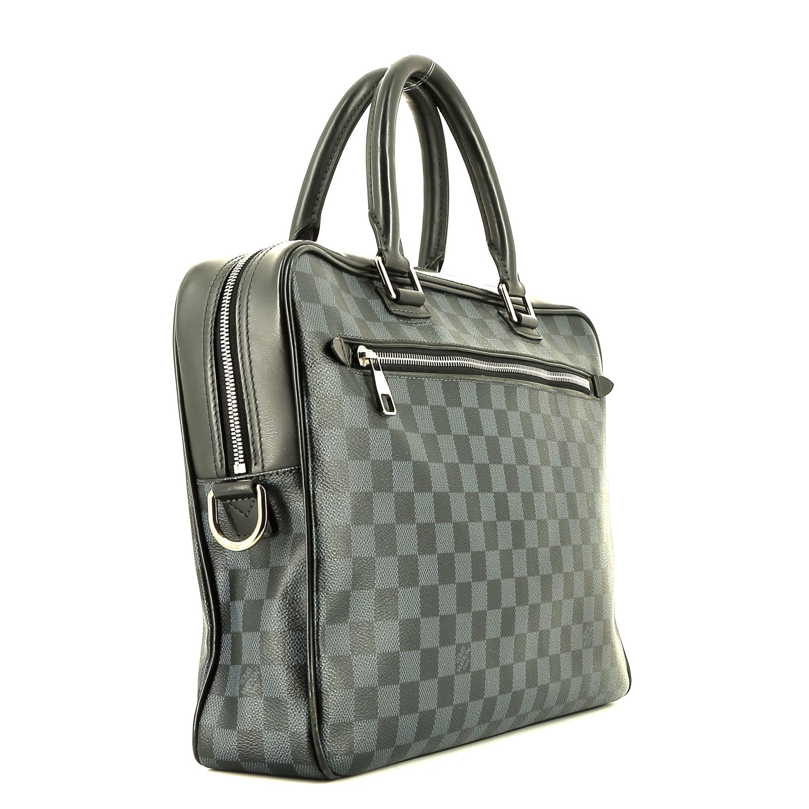 Louis Vuitton   briefcase  in black damier canvas