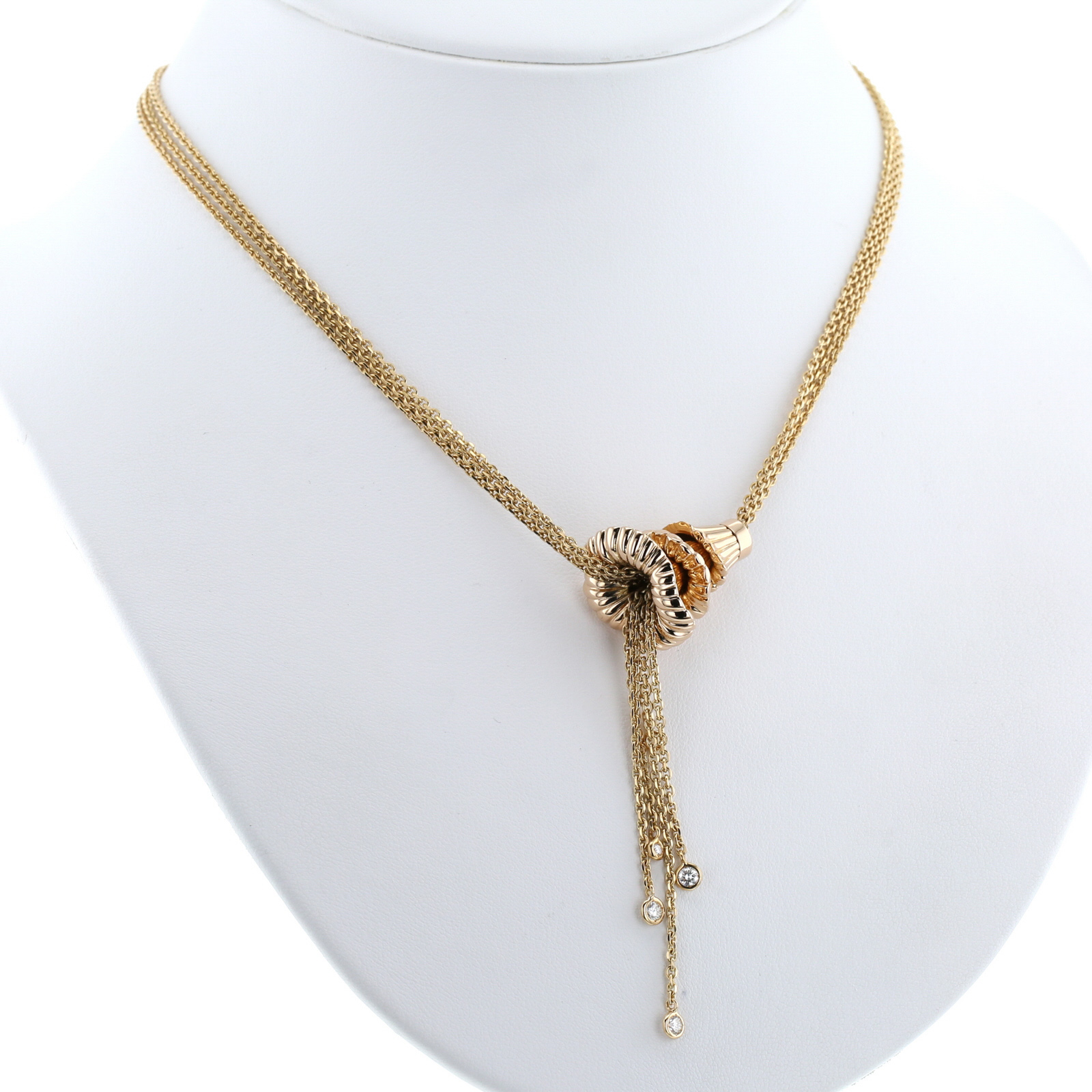 Collana Boucheron Exquises confidences in oro rosa e diamanti