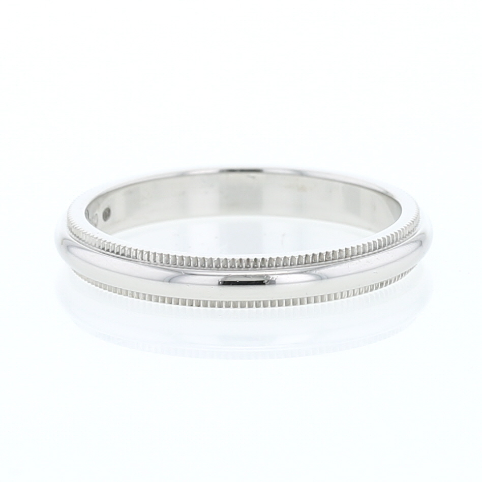 Fede nuziale Tiffany & Co Millegrains in platino