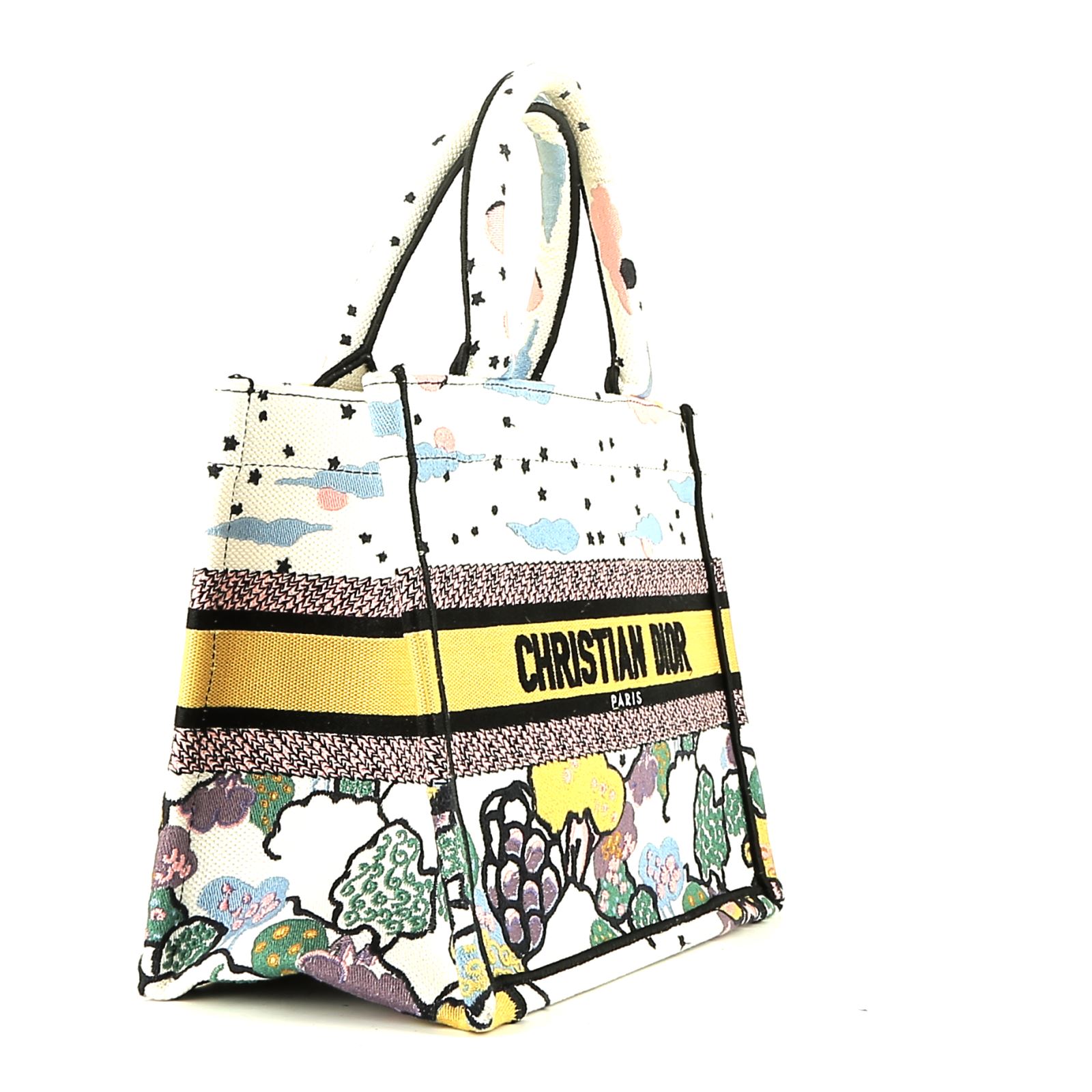 Shopping bag Dior  Book Tote modello piccolo  in tela bianca