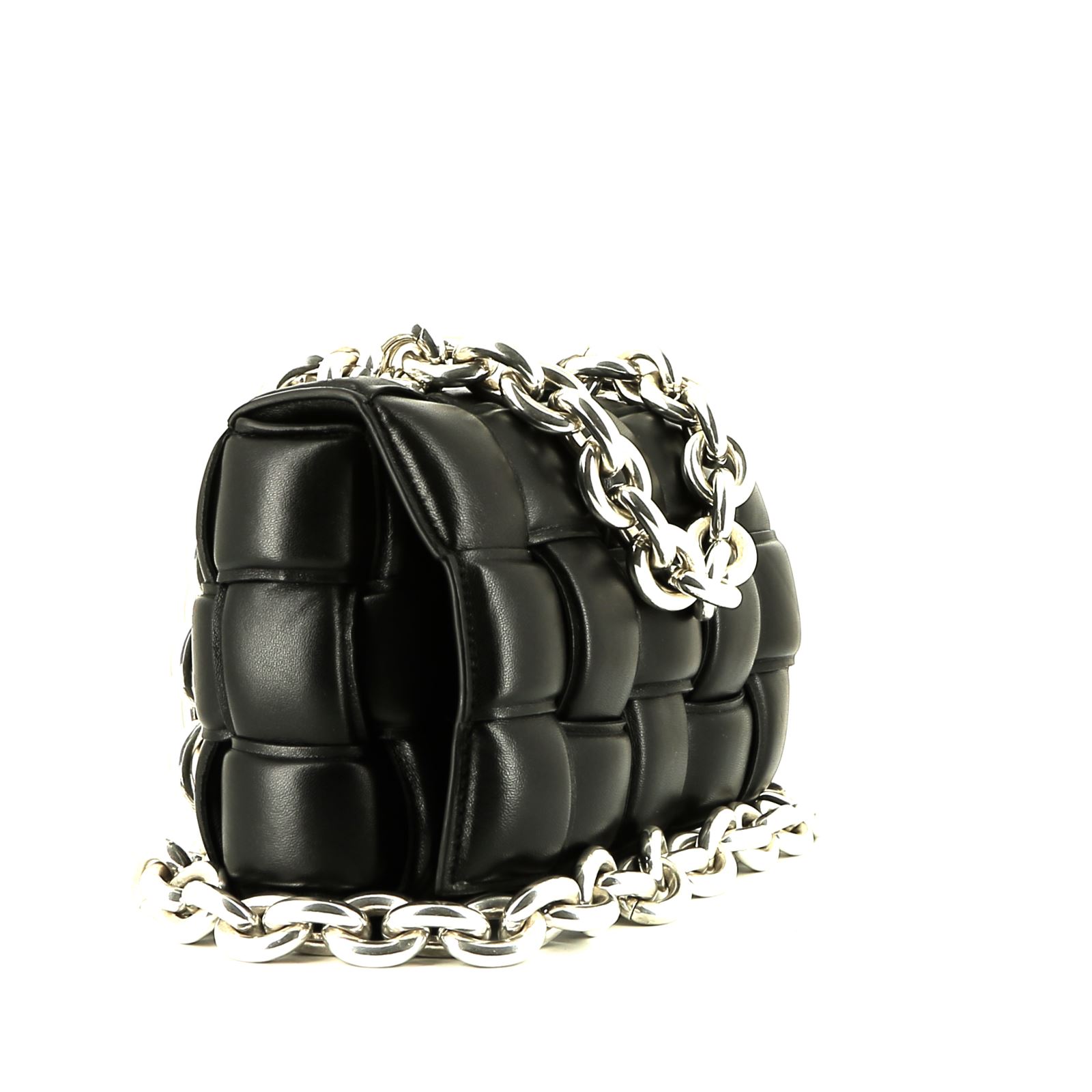 Borsa a tracolla Bottega Veneta  Cassette in pelle intrecciata nera