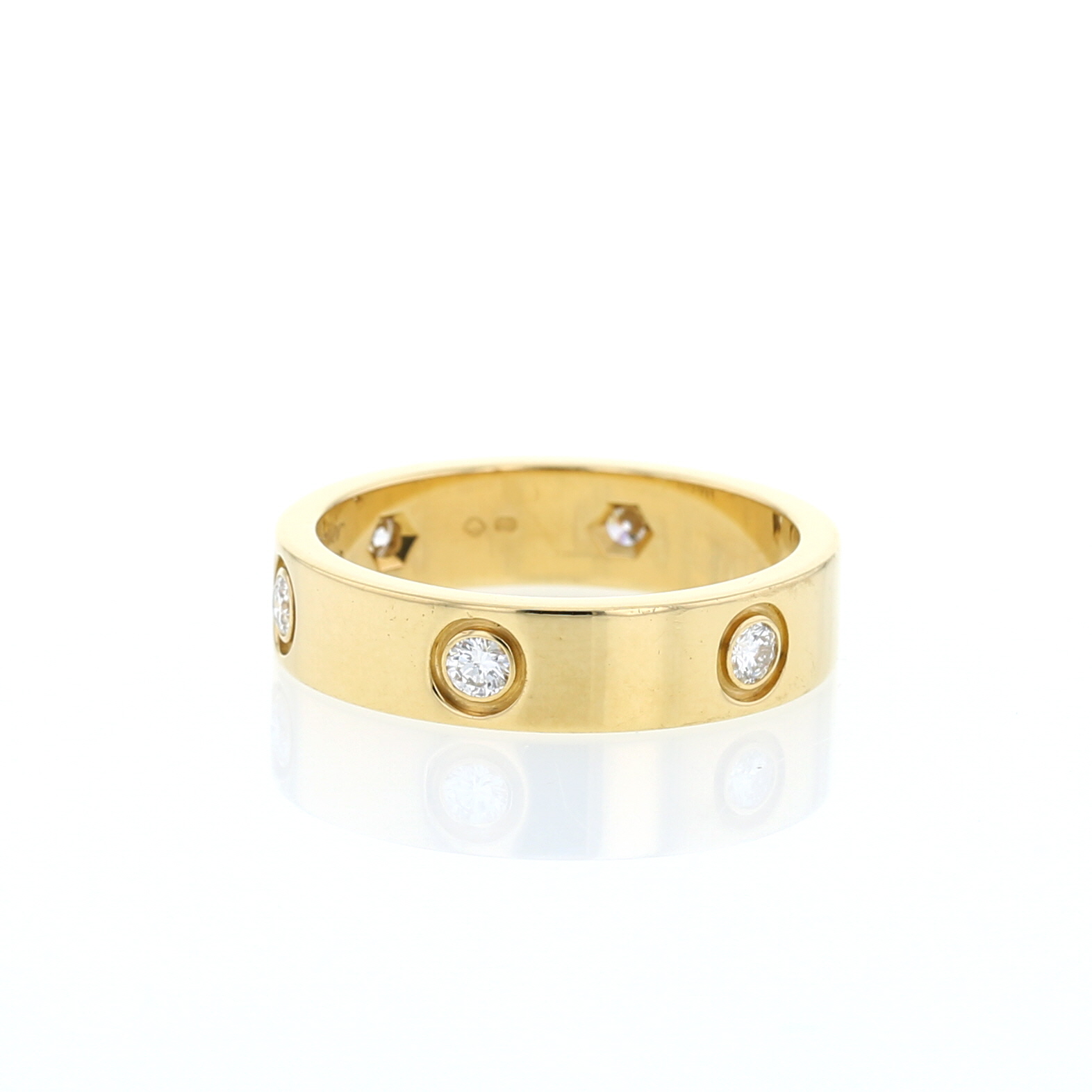Sortija Cartier Love 6 diamants de oro amarillo y diamantes