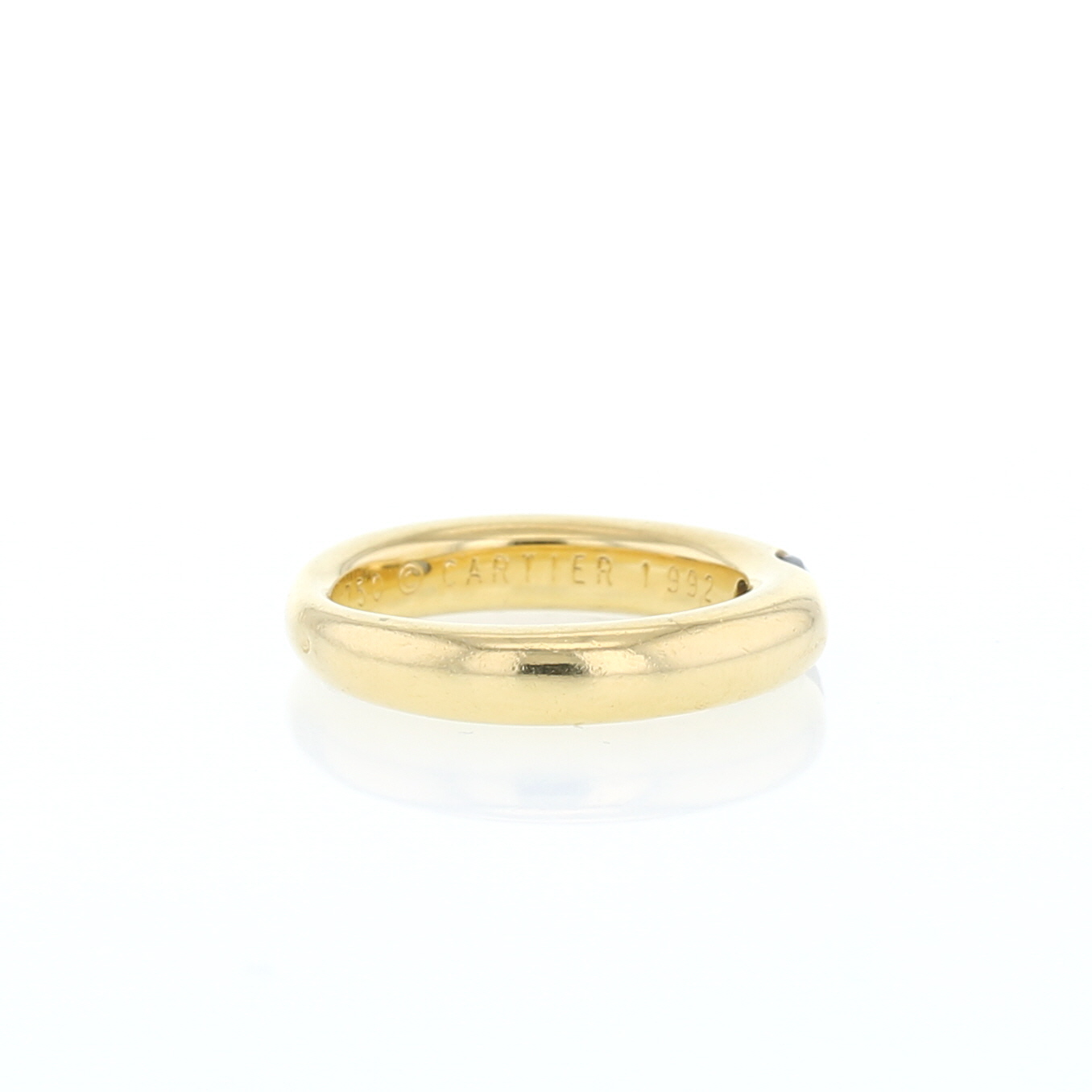 Sortija Cartier  de oro amarillo y zafiro