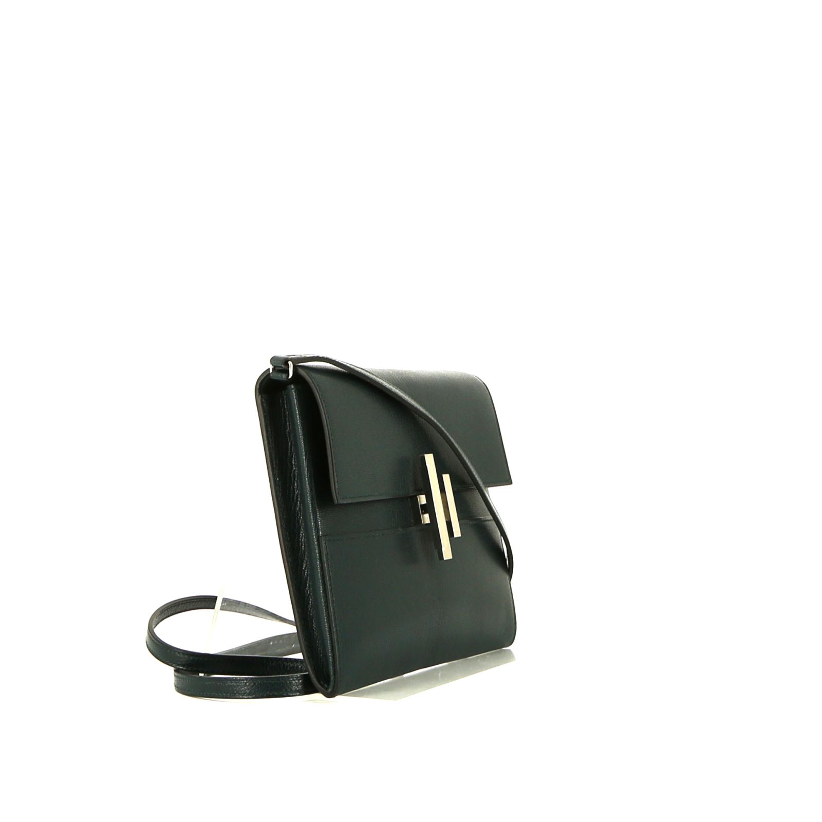 Hermès   shoulder bag  in green Mysore leather