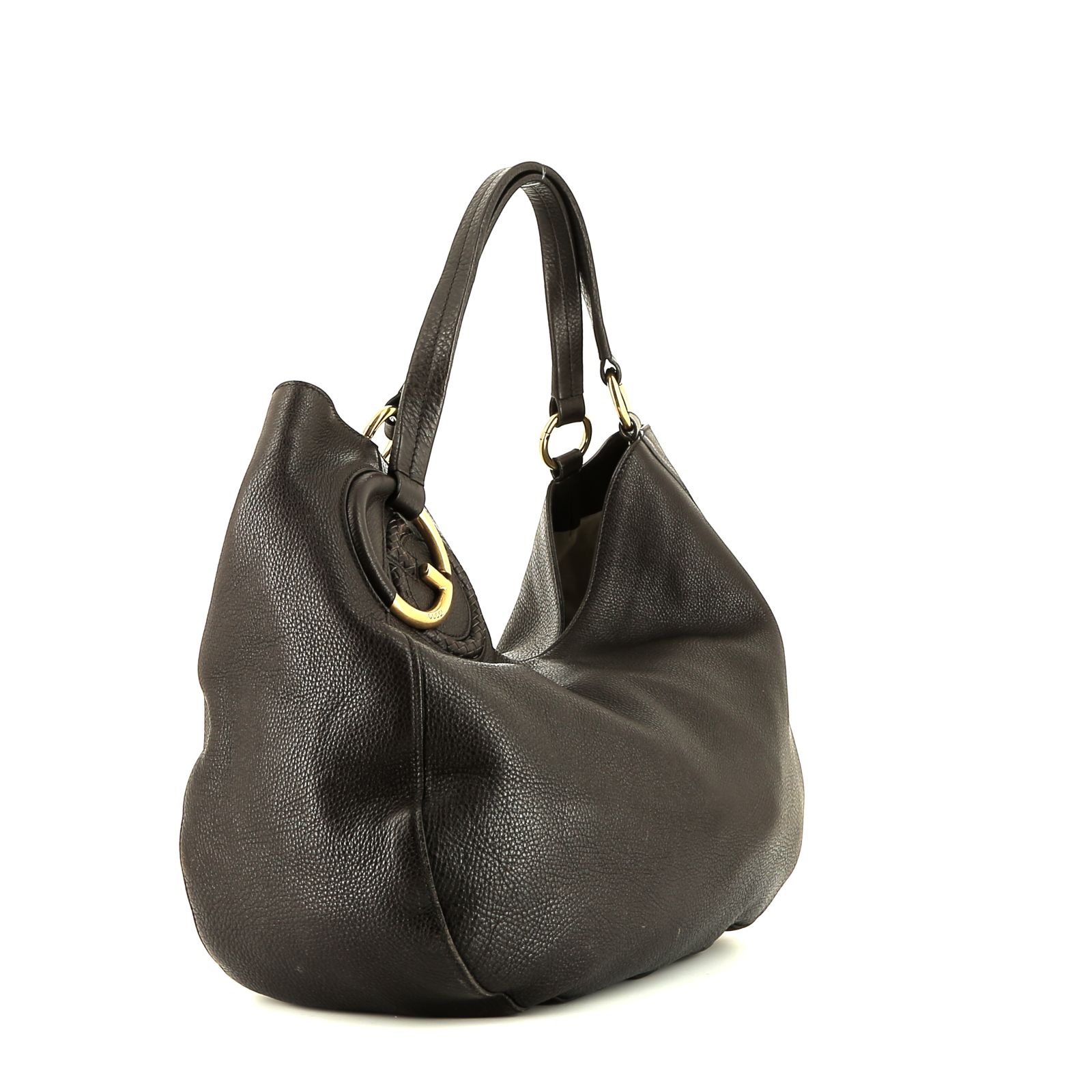 Bolso de mano Gucci Vintage en cuero marrón