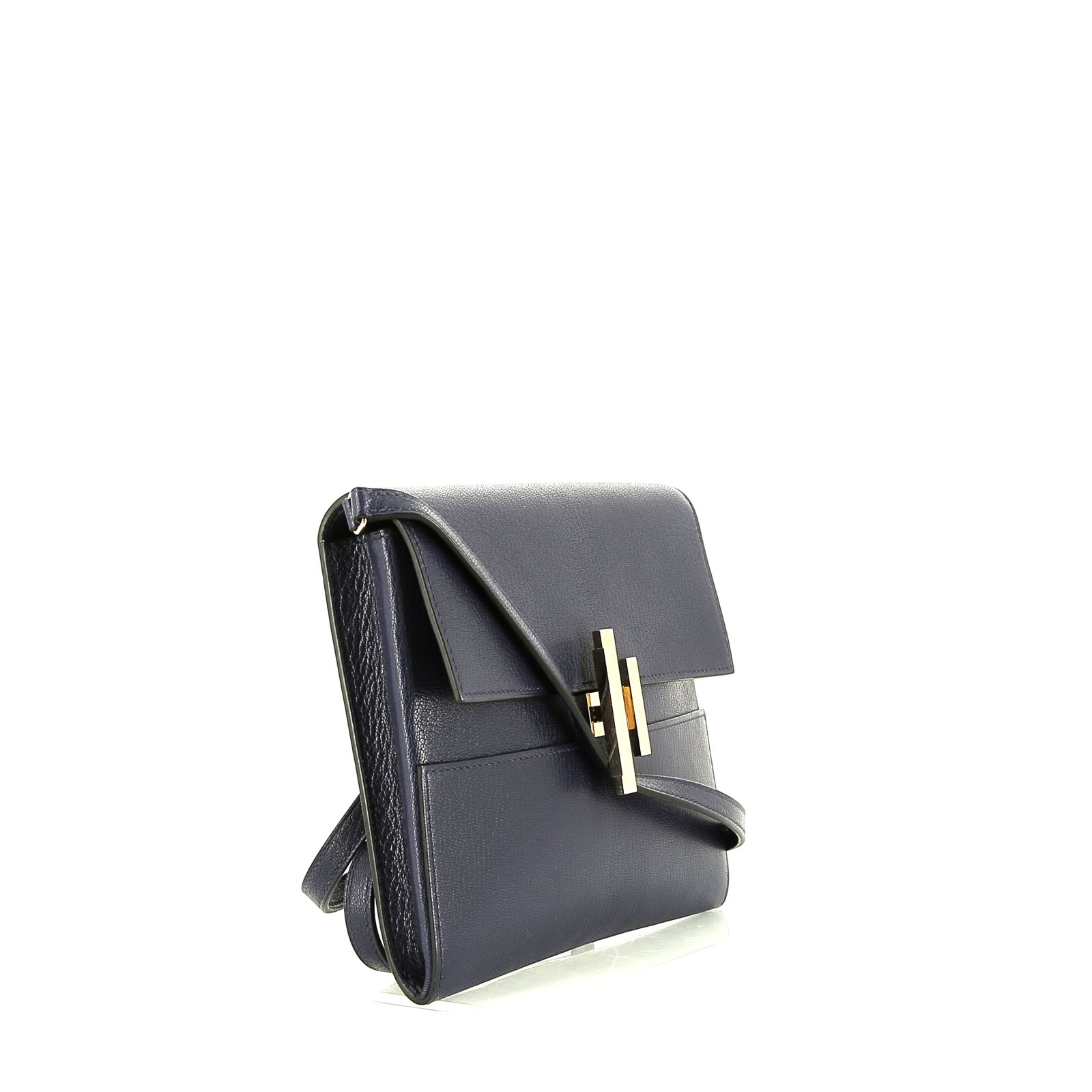 Hermès  Cinhetic To Go shoulder bag  in blue Mysore leather