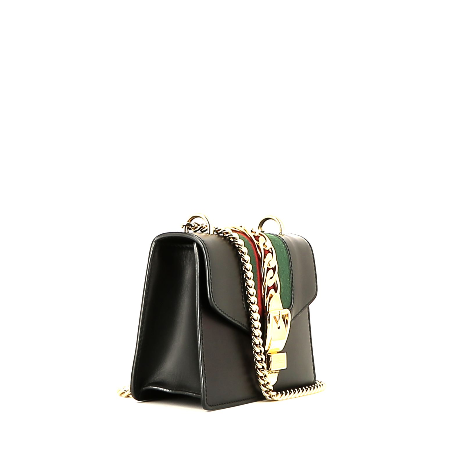 Sac à main Gucci  Sylvie en cuir noir
