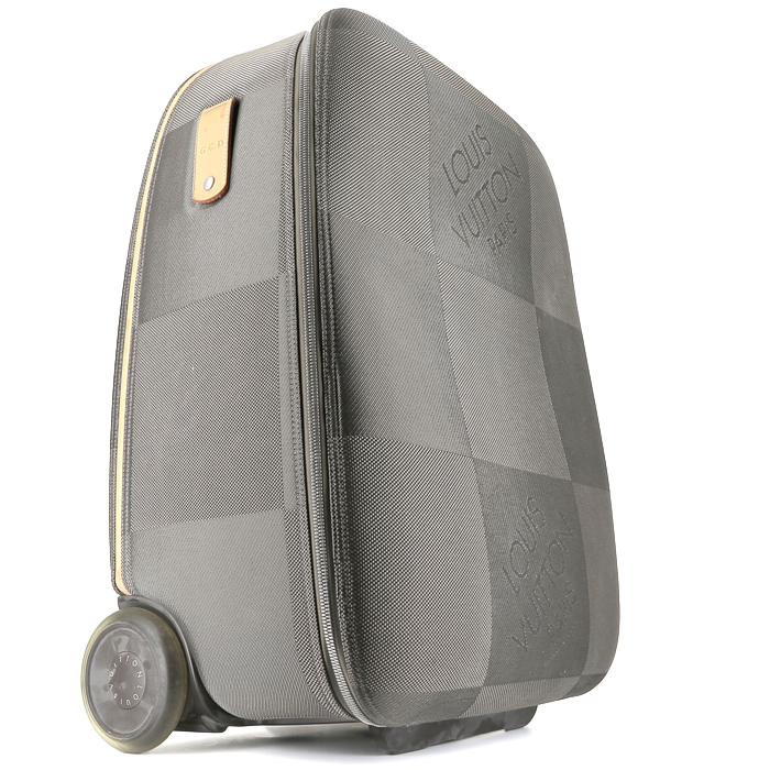 Louis Vuitton  Pegase soft suitcase  in brown damier canvas  and natural leather