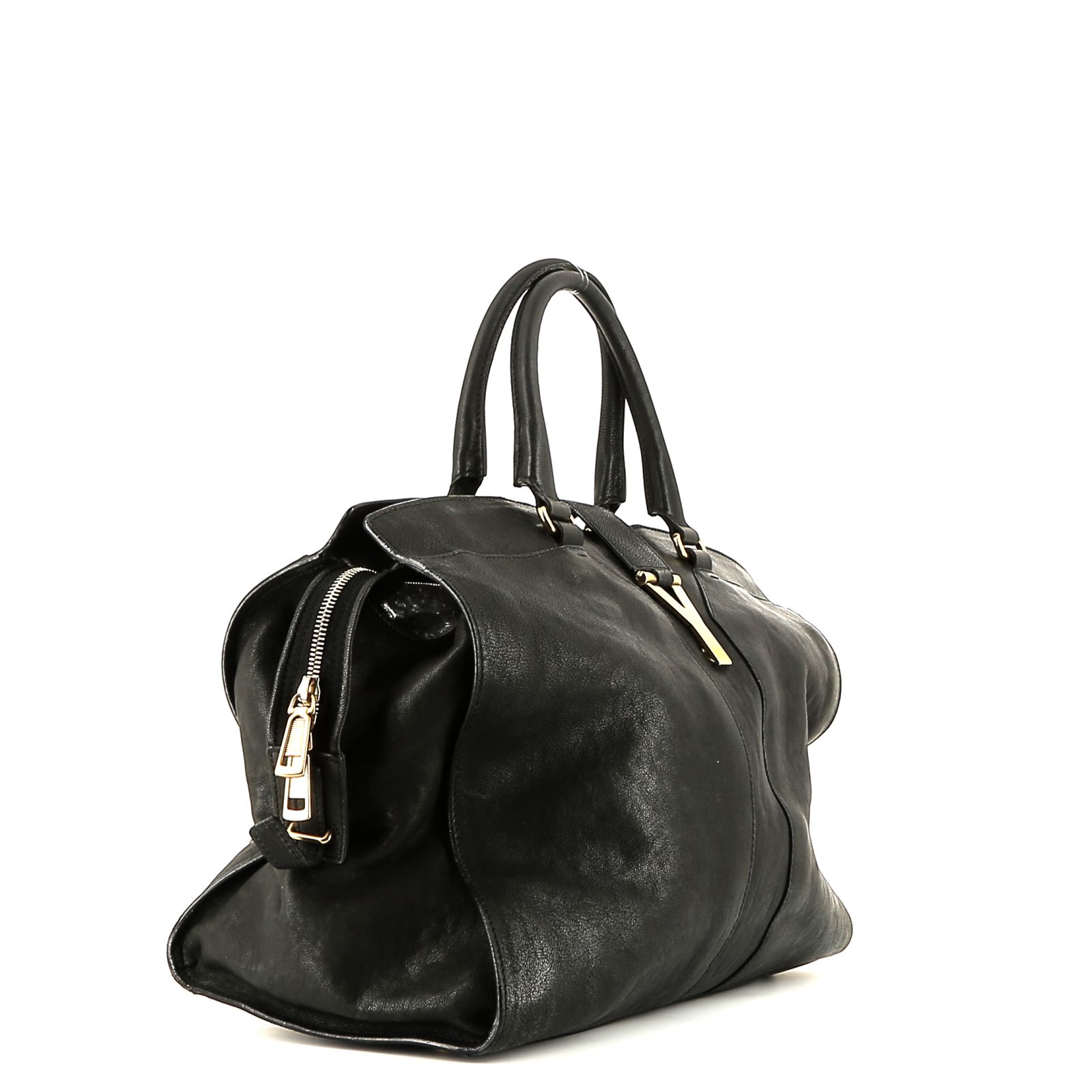Saint Laurent  Chyc handbag  in black leather