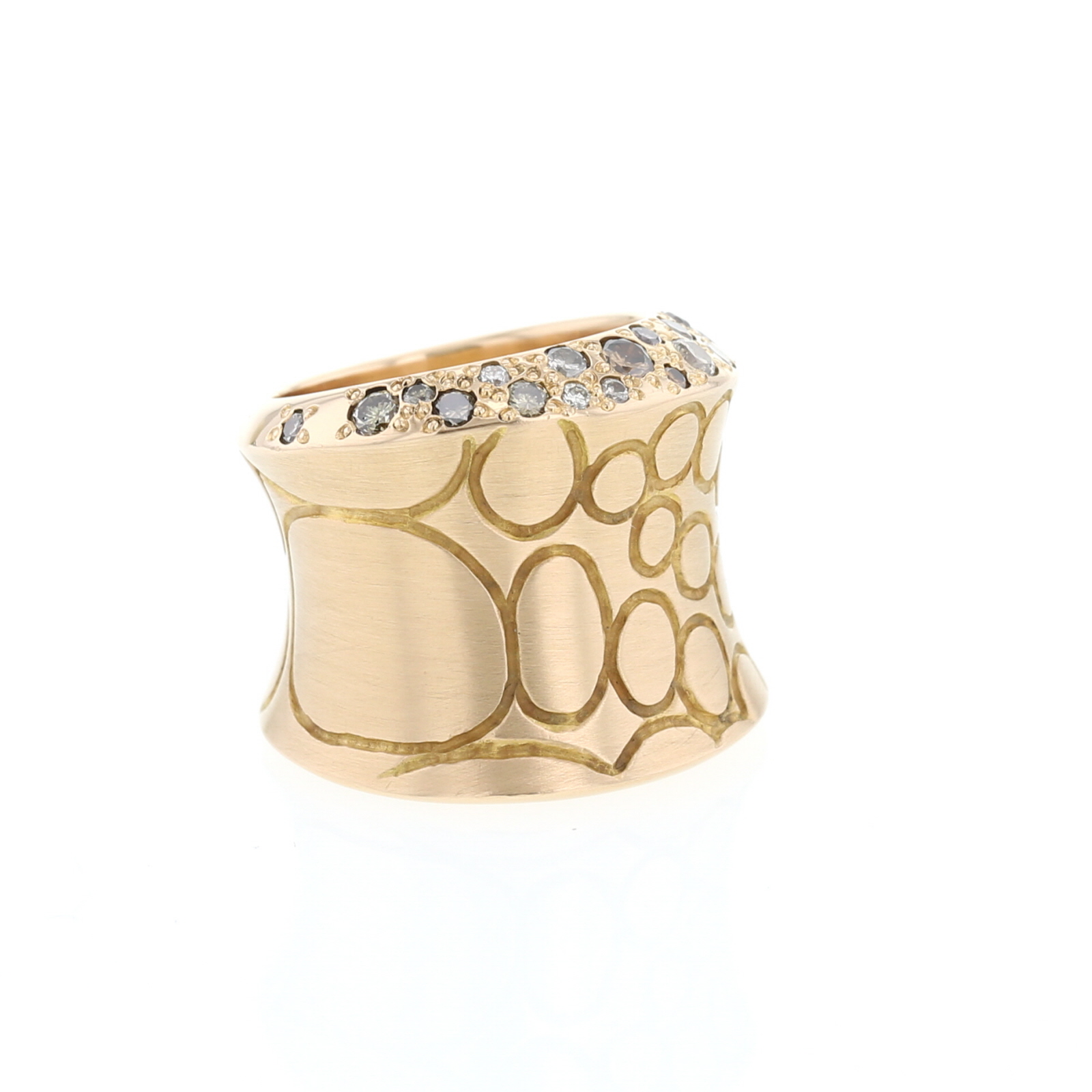 Bague Pomellato Cocco en or rose et diamants