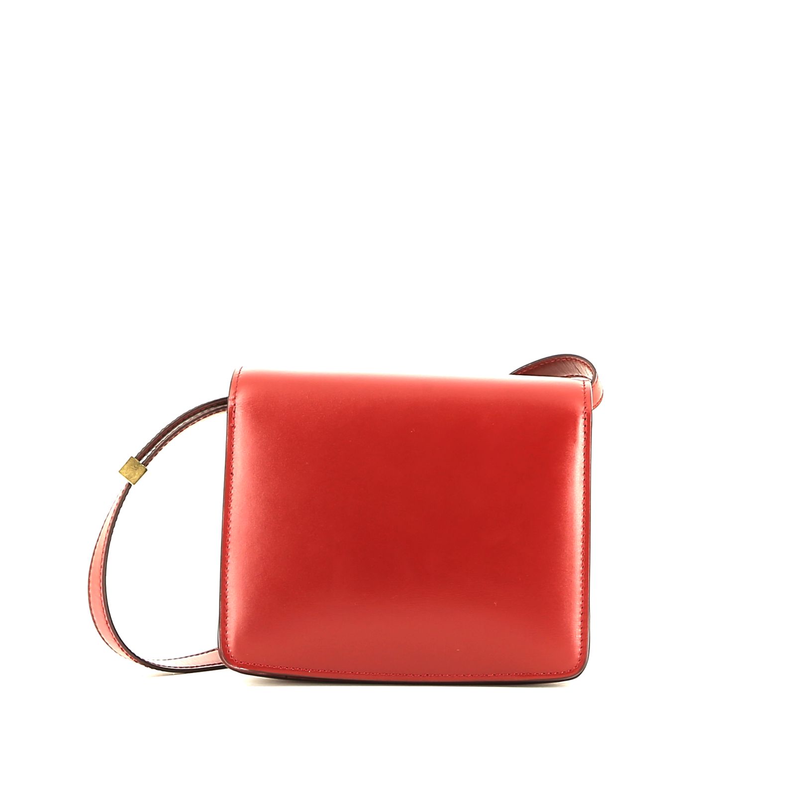 Classic Box Shoulder Bag In Red Box Leather