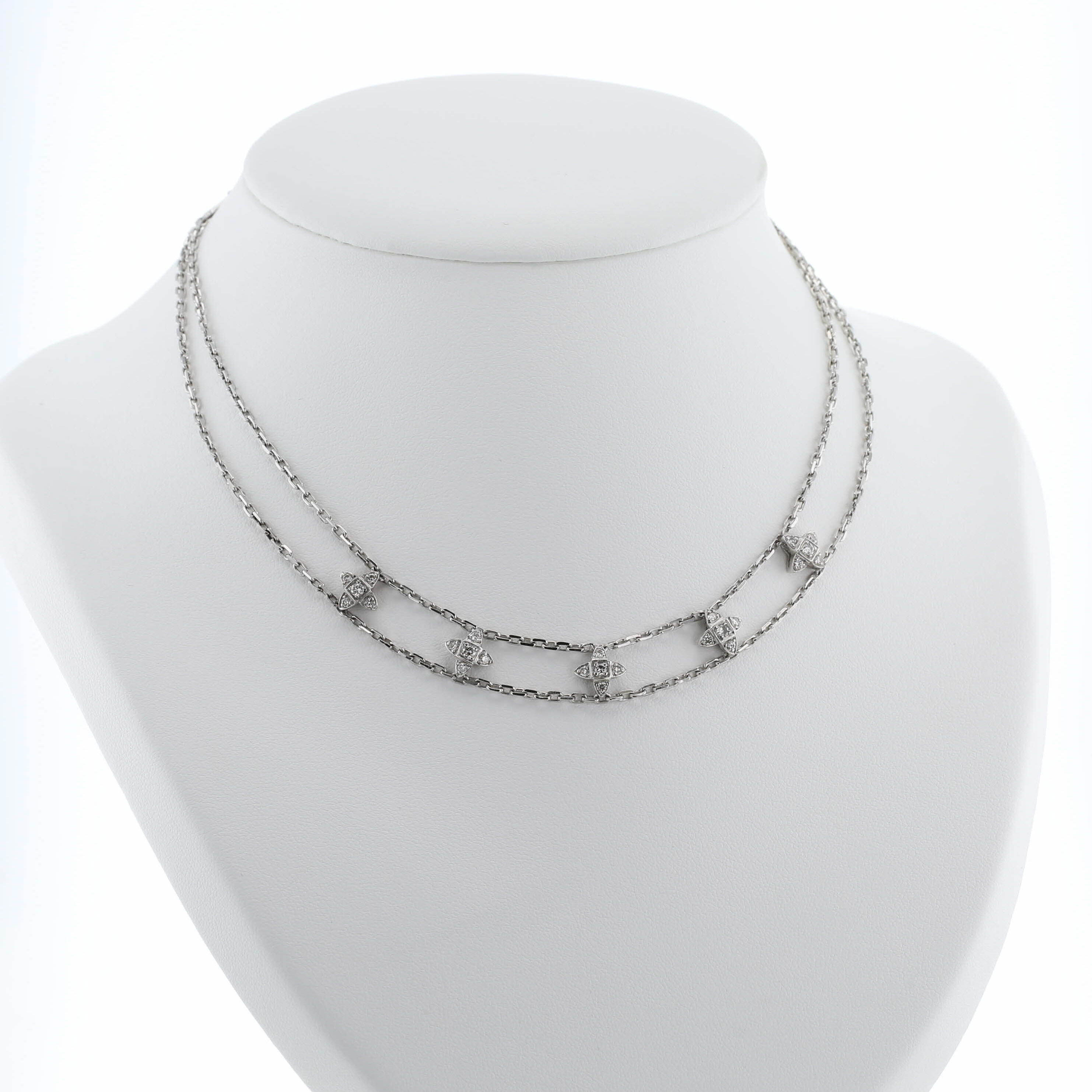 Repossi necklace in white gold and diamonds