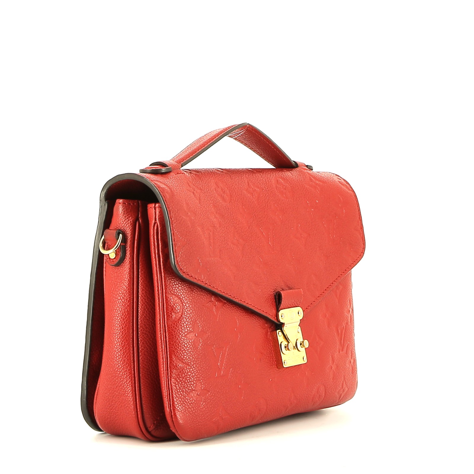 Bolso bandolera Louis Vuitton  Metis en cuero monogram huella rojo