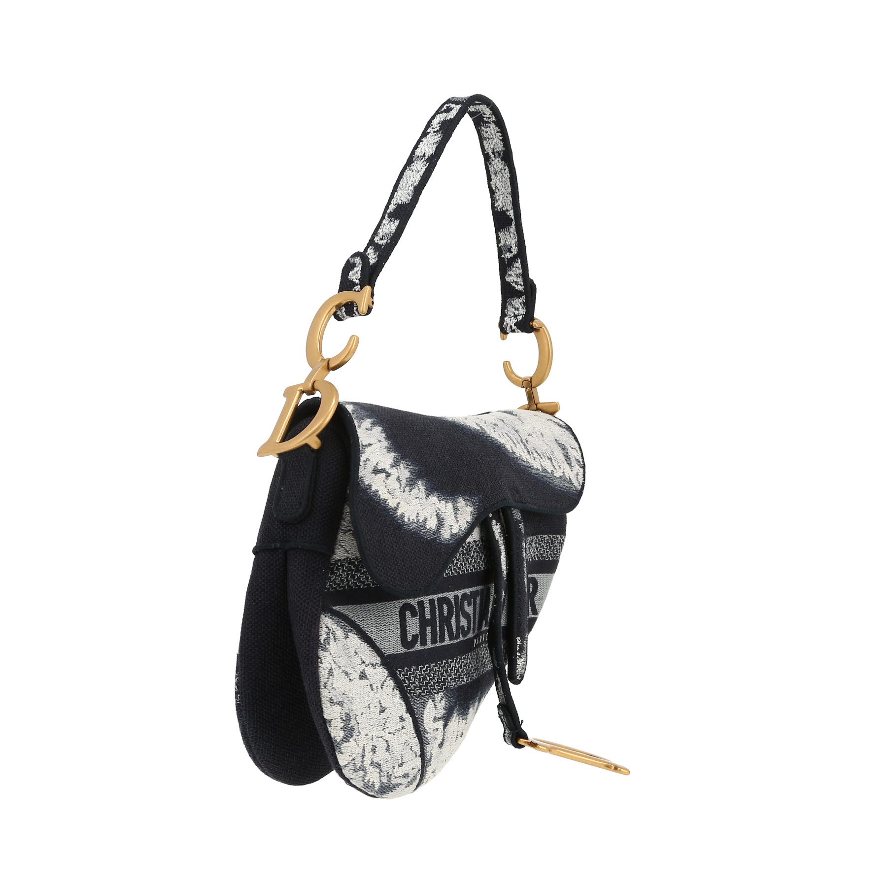 Dior  Saddle handbag  in blue canvas