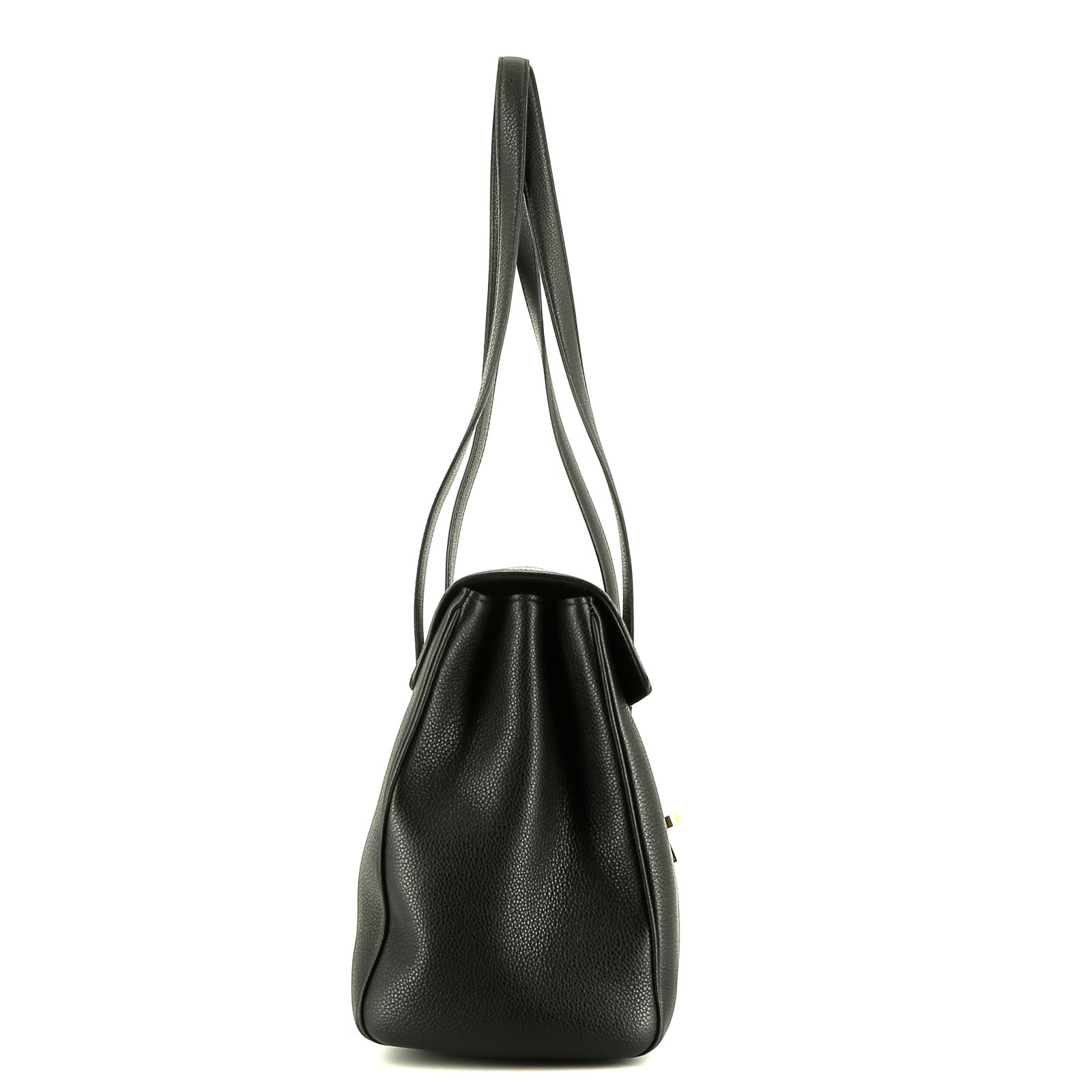 Sac 16 Handbag In Black Grained Leather