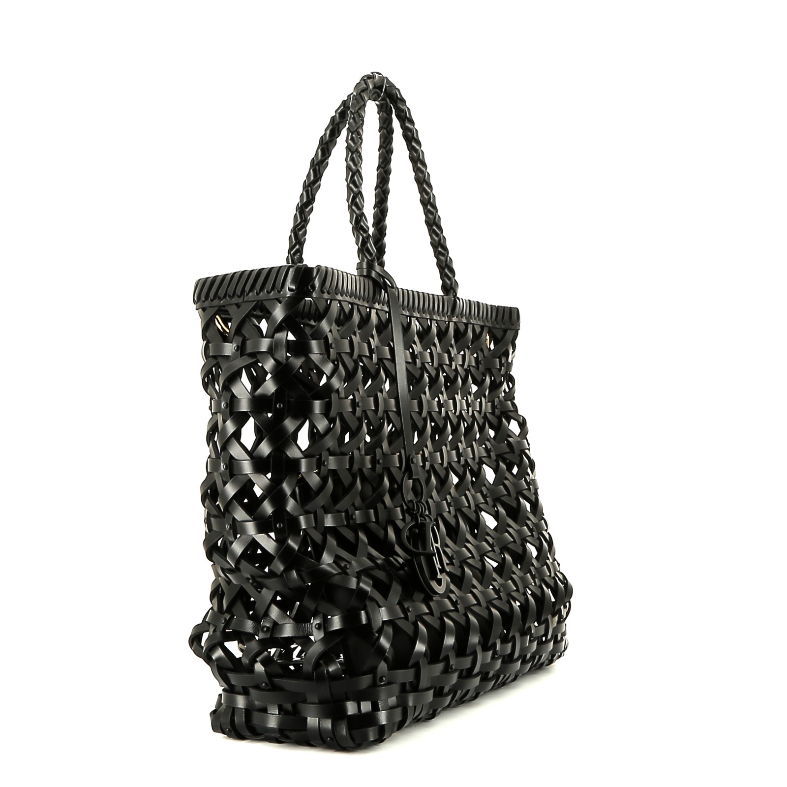Sac cabas Dior  Lady Dior Edition Limitée en cuir noir