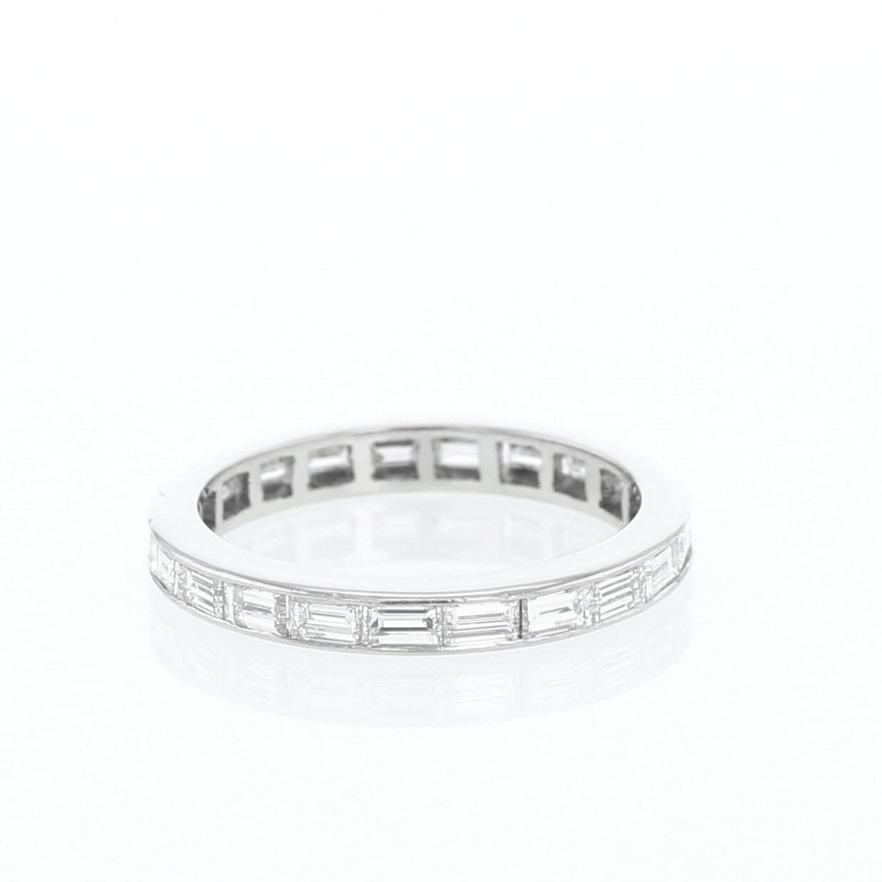 Alliance Vintage en platine et diamants