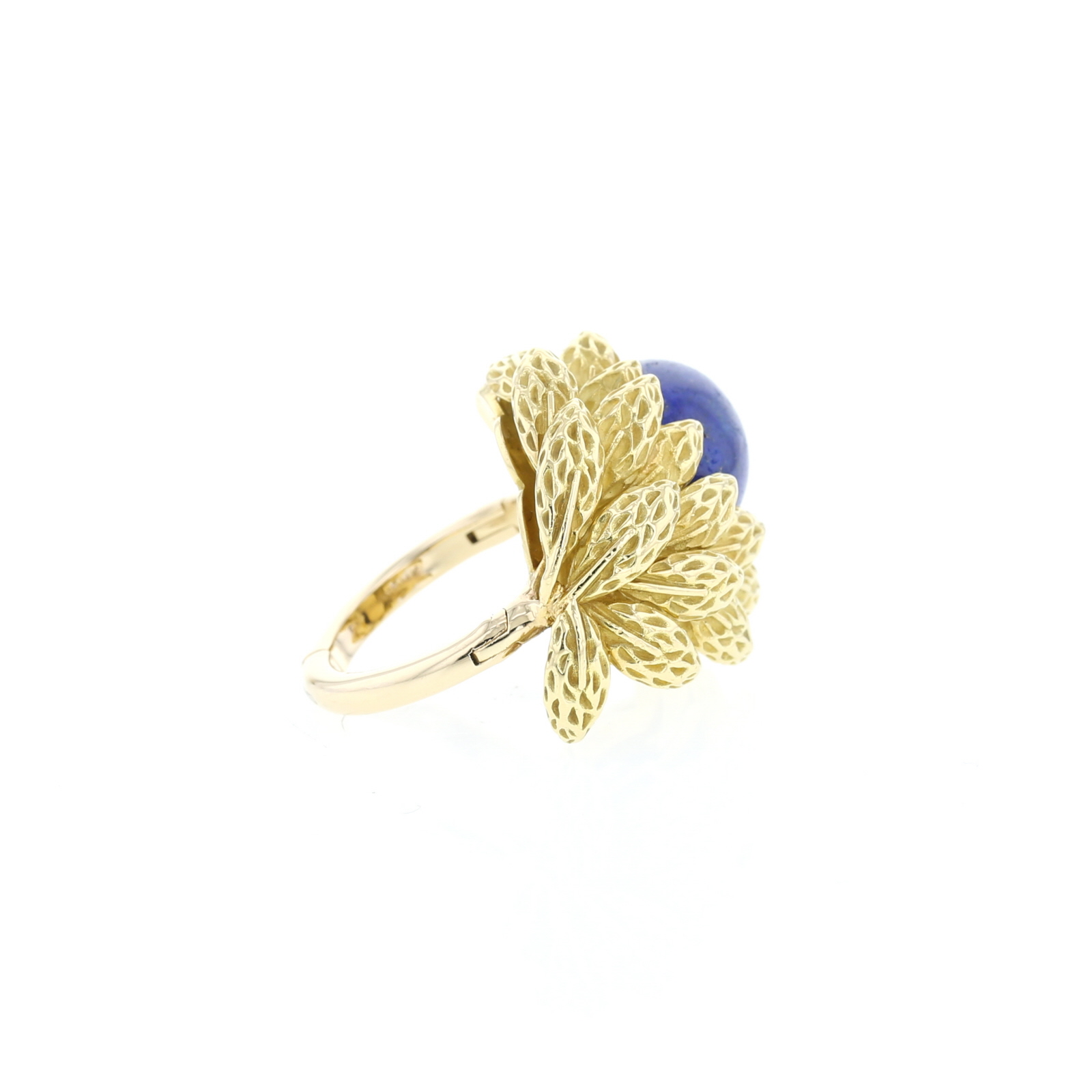 Anello  Vintage  in oro giallo, oro giallo 14k e lapislazzuli