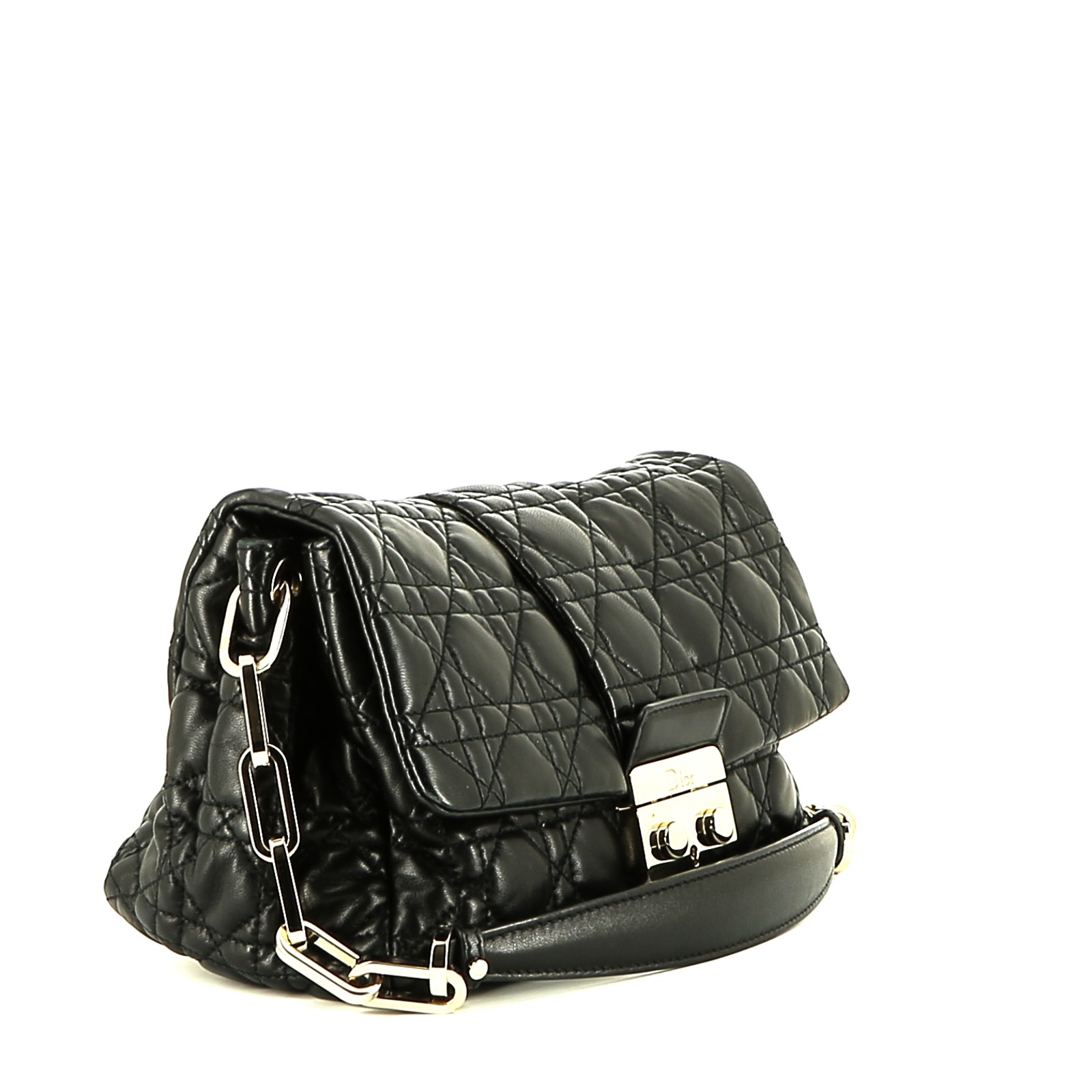 Dior  Promenade handbag  in black leather cannage